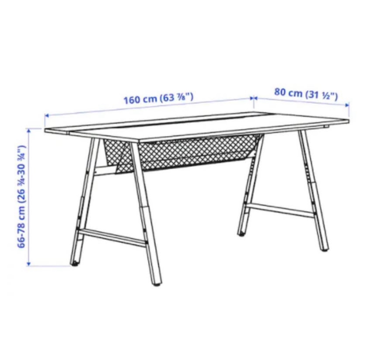 IKEA Utespelare Gaming Desk - Light Grey - photo 3