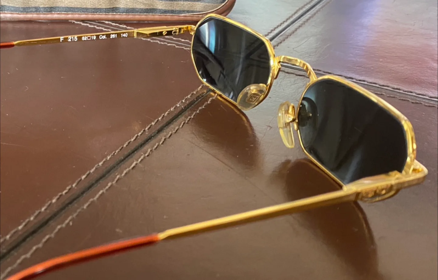 ***True Find***  FENDI Octagonal Gold Sunglasses - VTG image indicator(4)