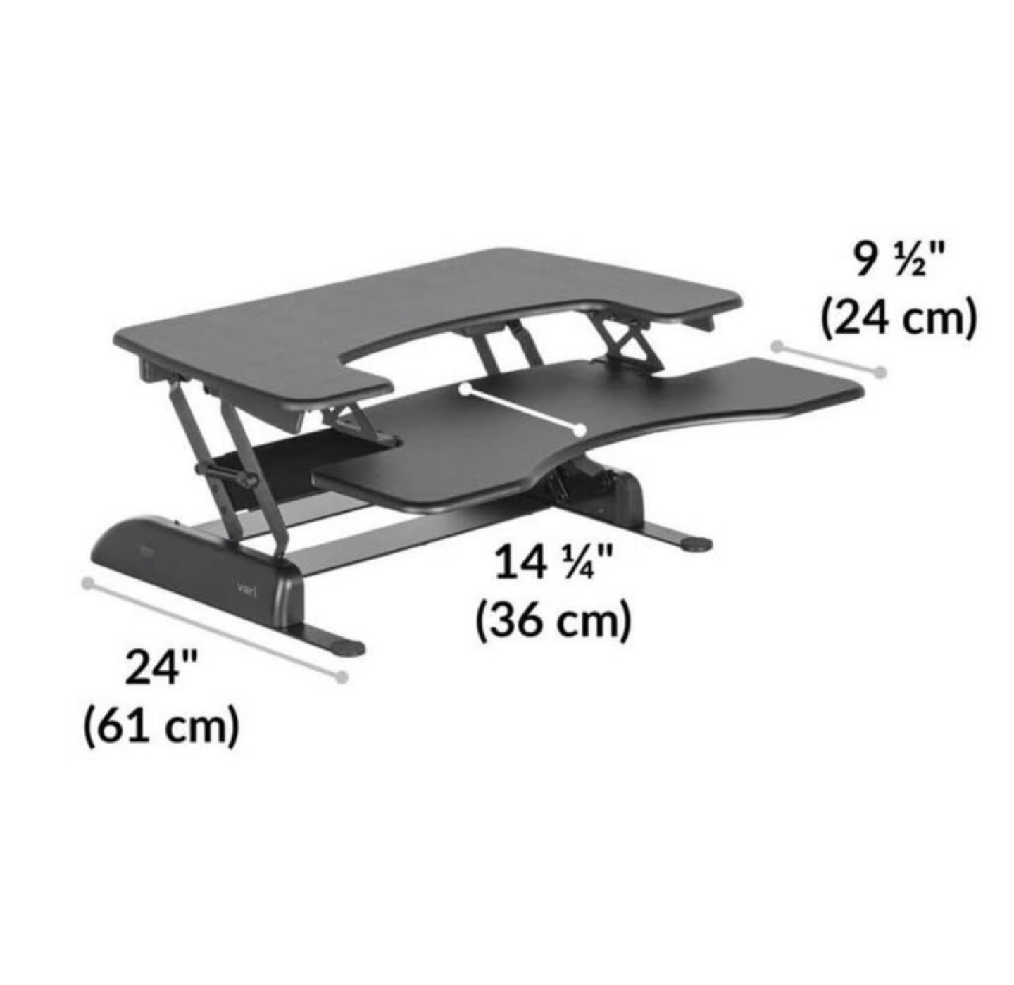 VariDesk Pro Plus 36 Black Standing Desk Converter - photo 3