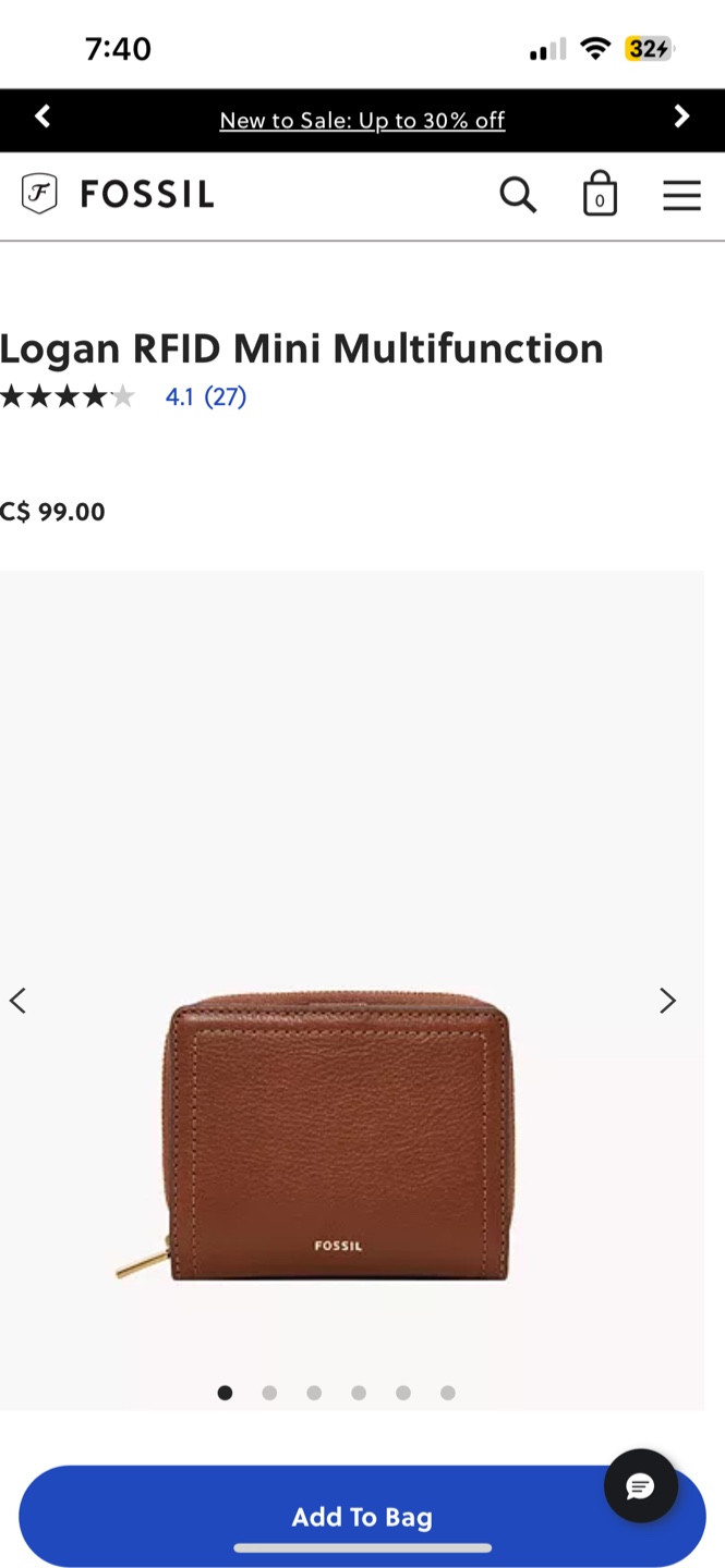 Fossil RFID Wallet