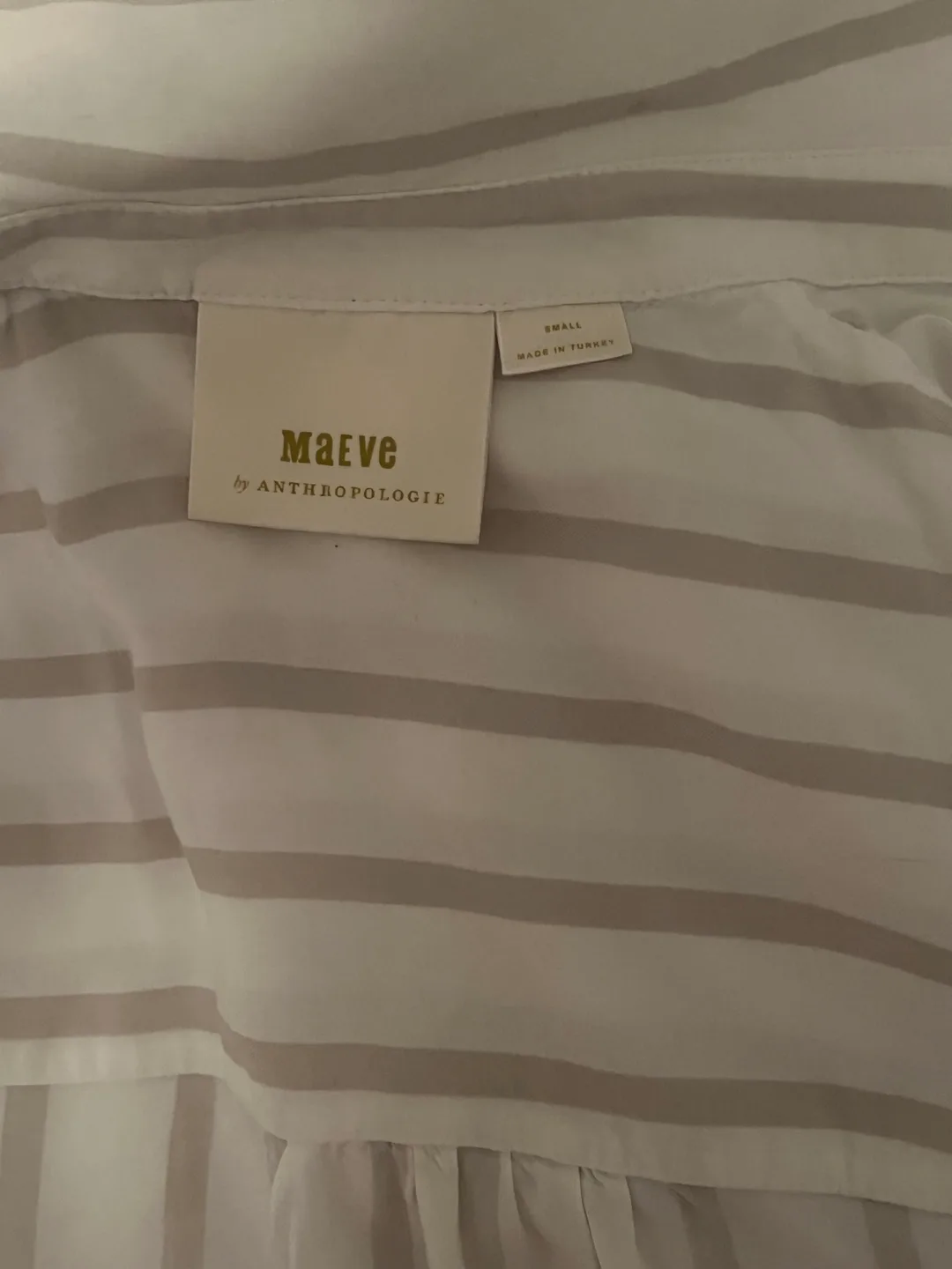 Maeve Anthropologie Striped Blouse - Size Small image indicator(3)