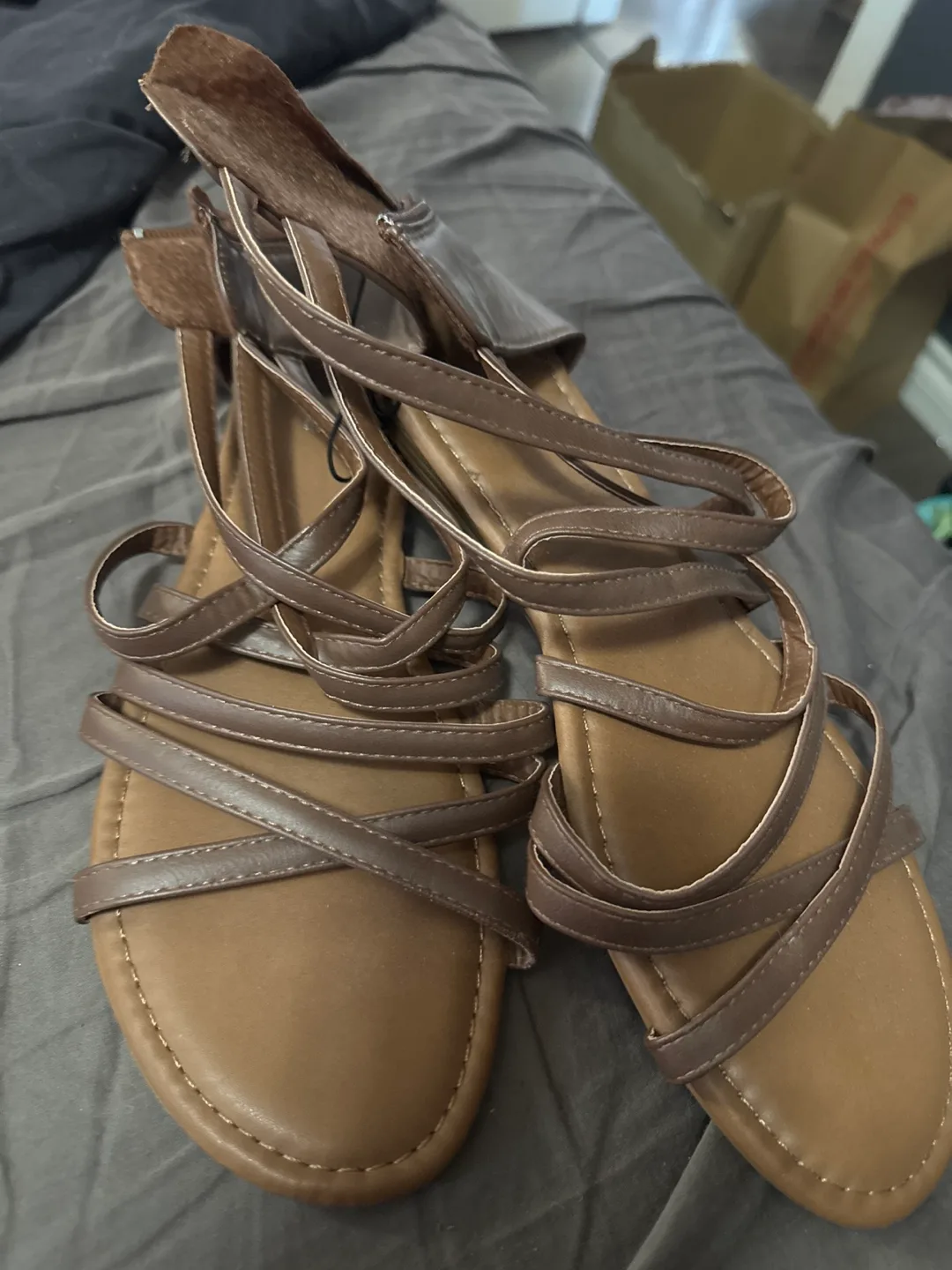 Brown Gladiator Sandals thumbnail