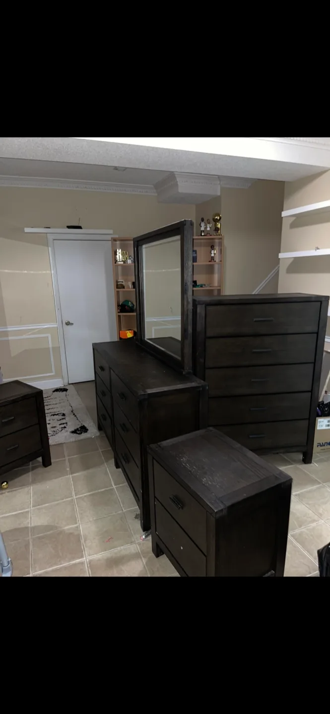Bedroom Set - Dresser, Mirror, Chest, Nightstand thumbnail