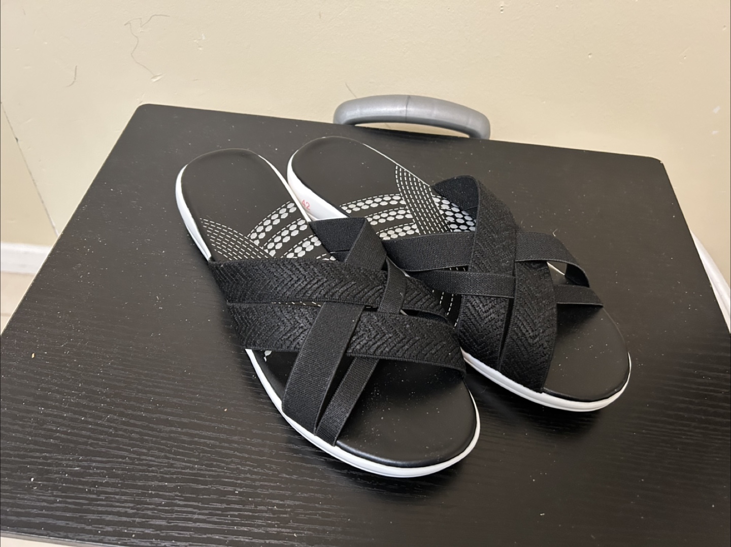 NEW ladies slip on sandals