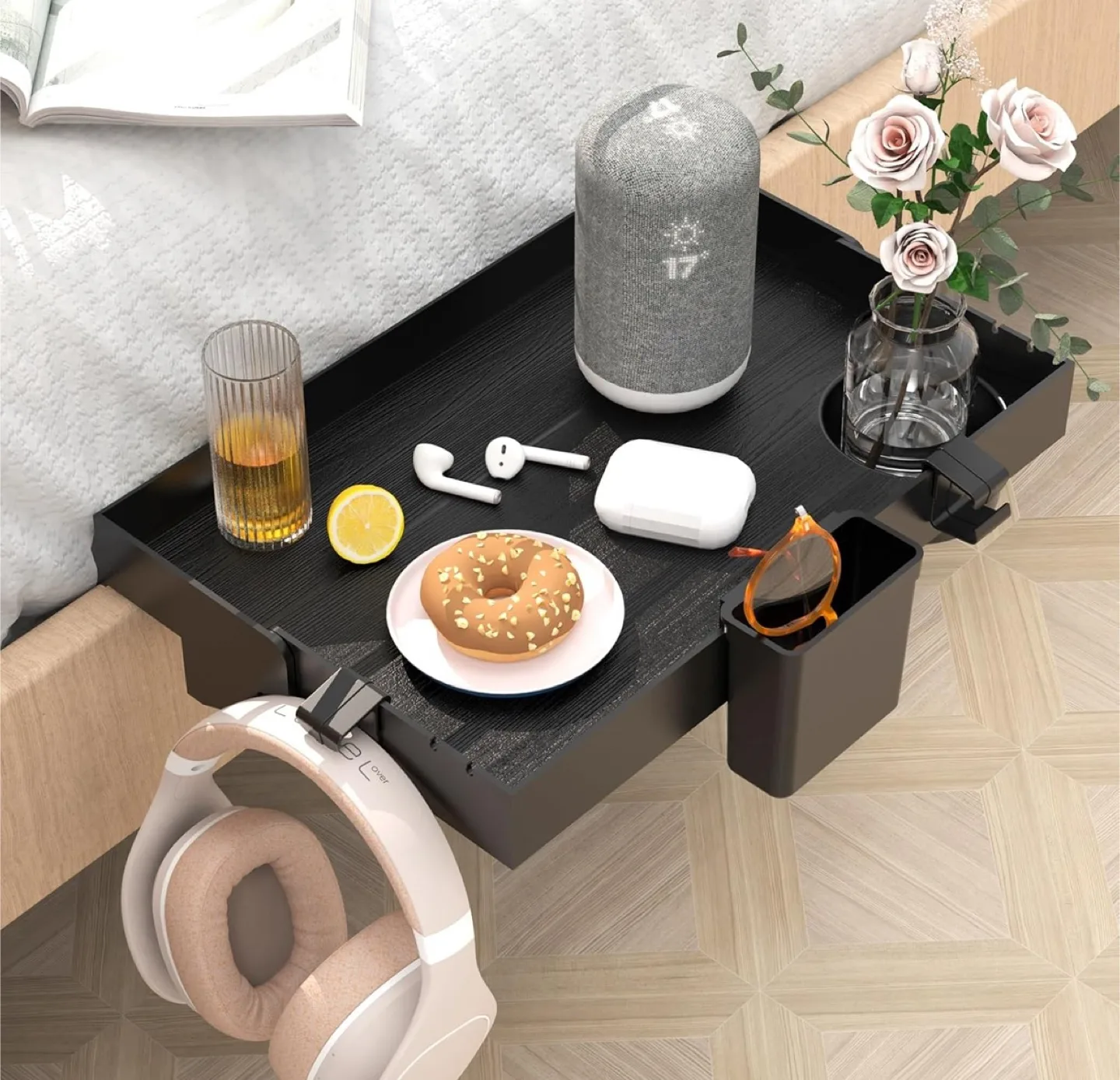 Brand New Folding Bedside Shelf Tray Organizer thumbnail