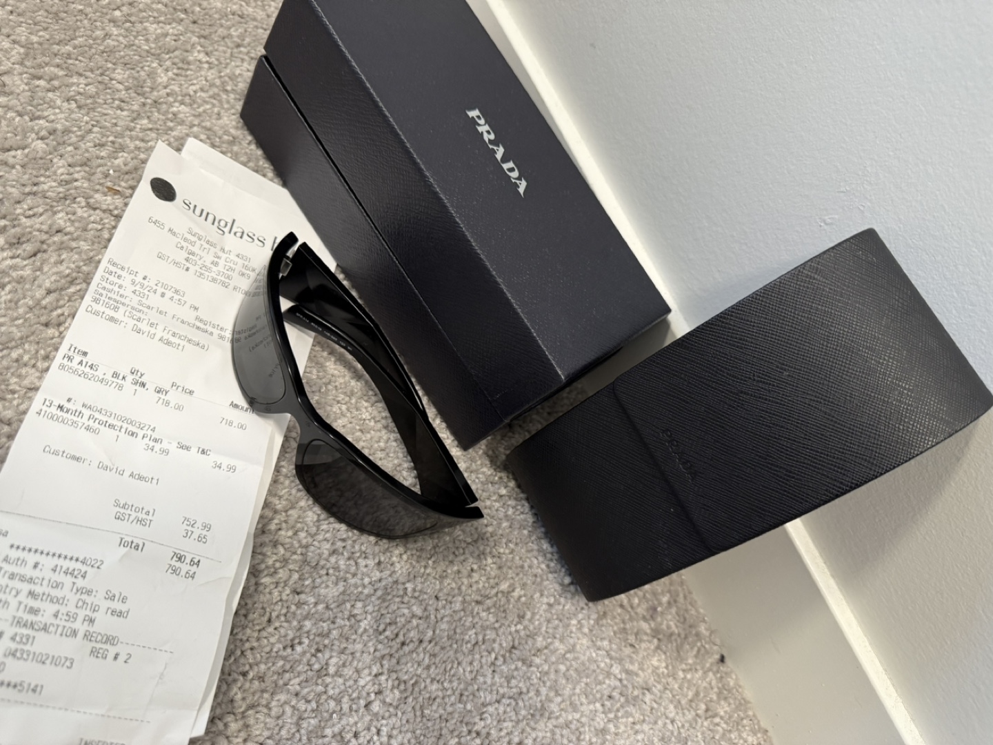 Prada Black Sunglasses - Model A145 - photo 4