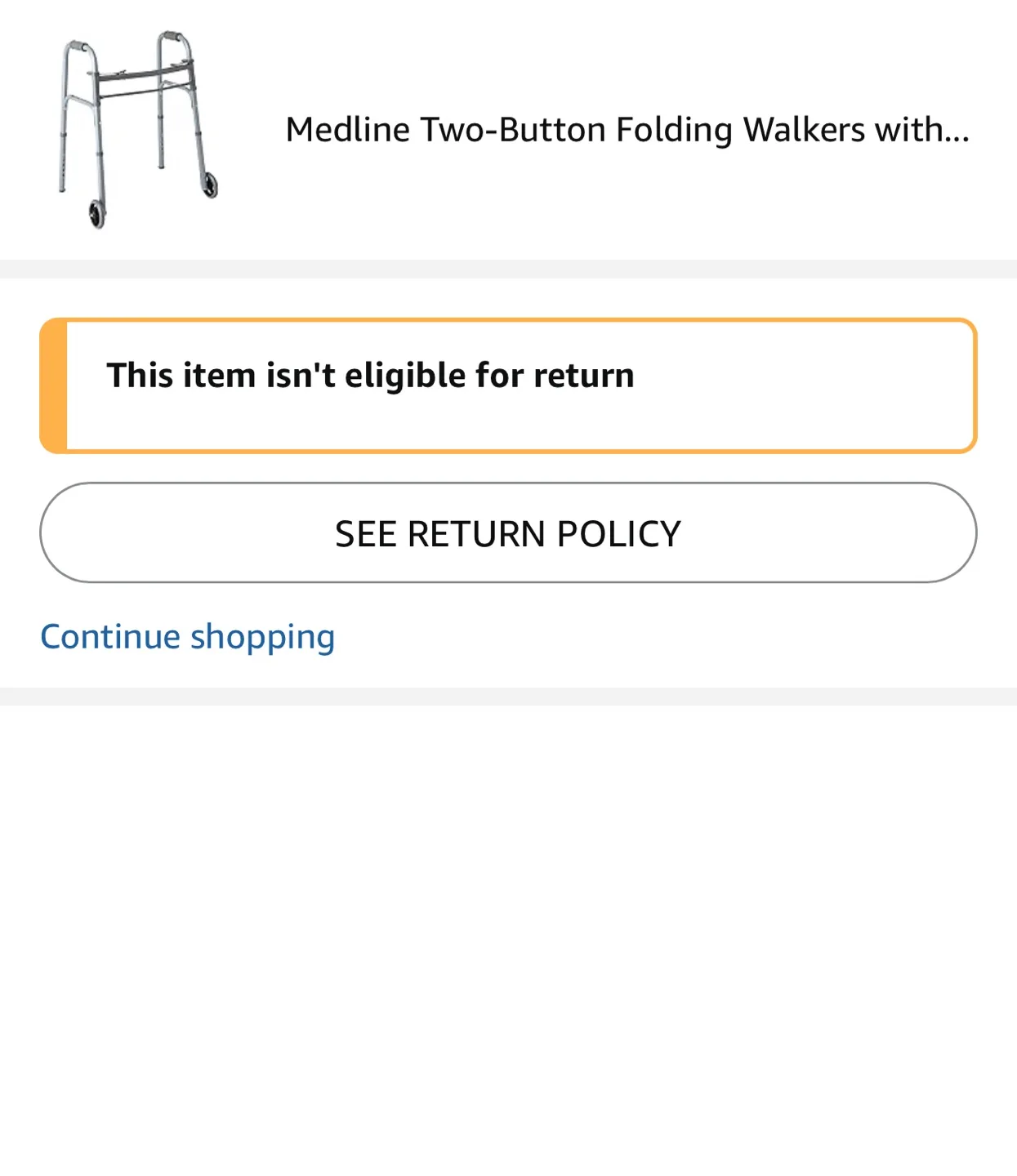 Guardian Two Button Folding Walker with Wheels image indicator(2)
