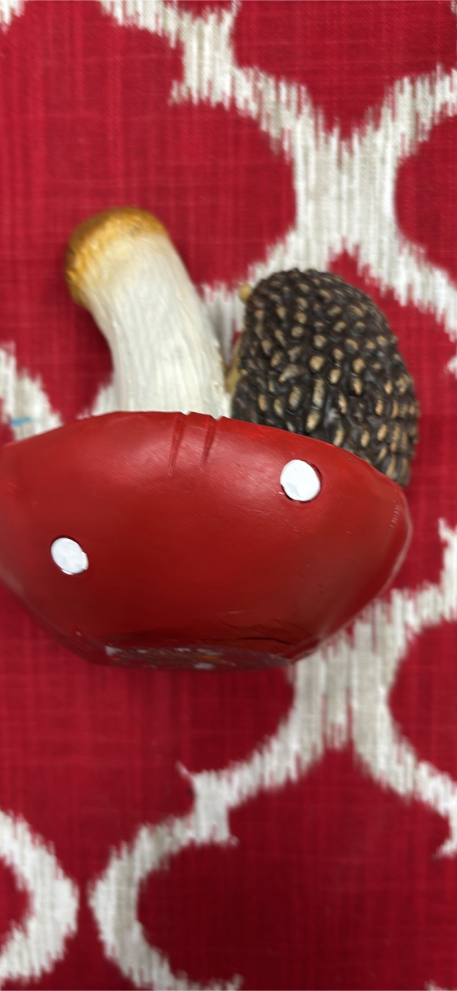 Hedgehog on Mushroom Figurine - photo 5