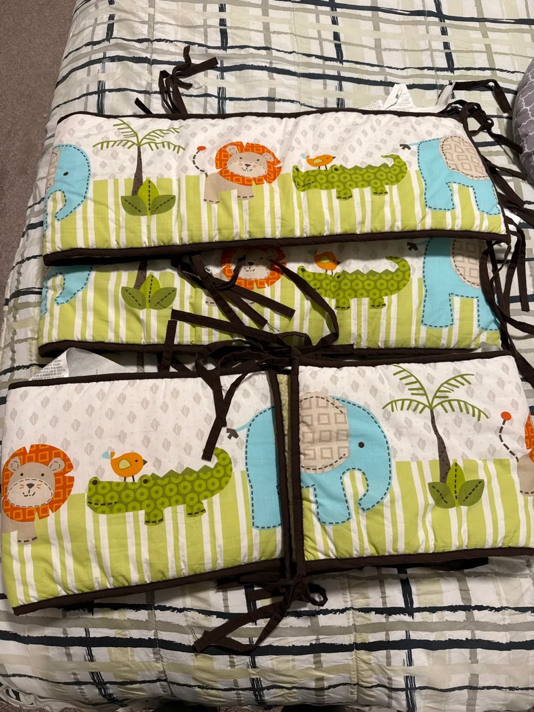 Animal Print Crib Bumper Pads thumbnail