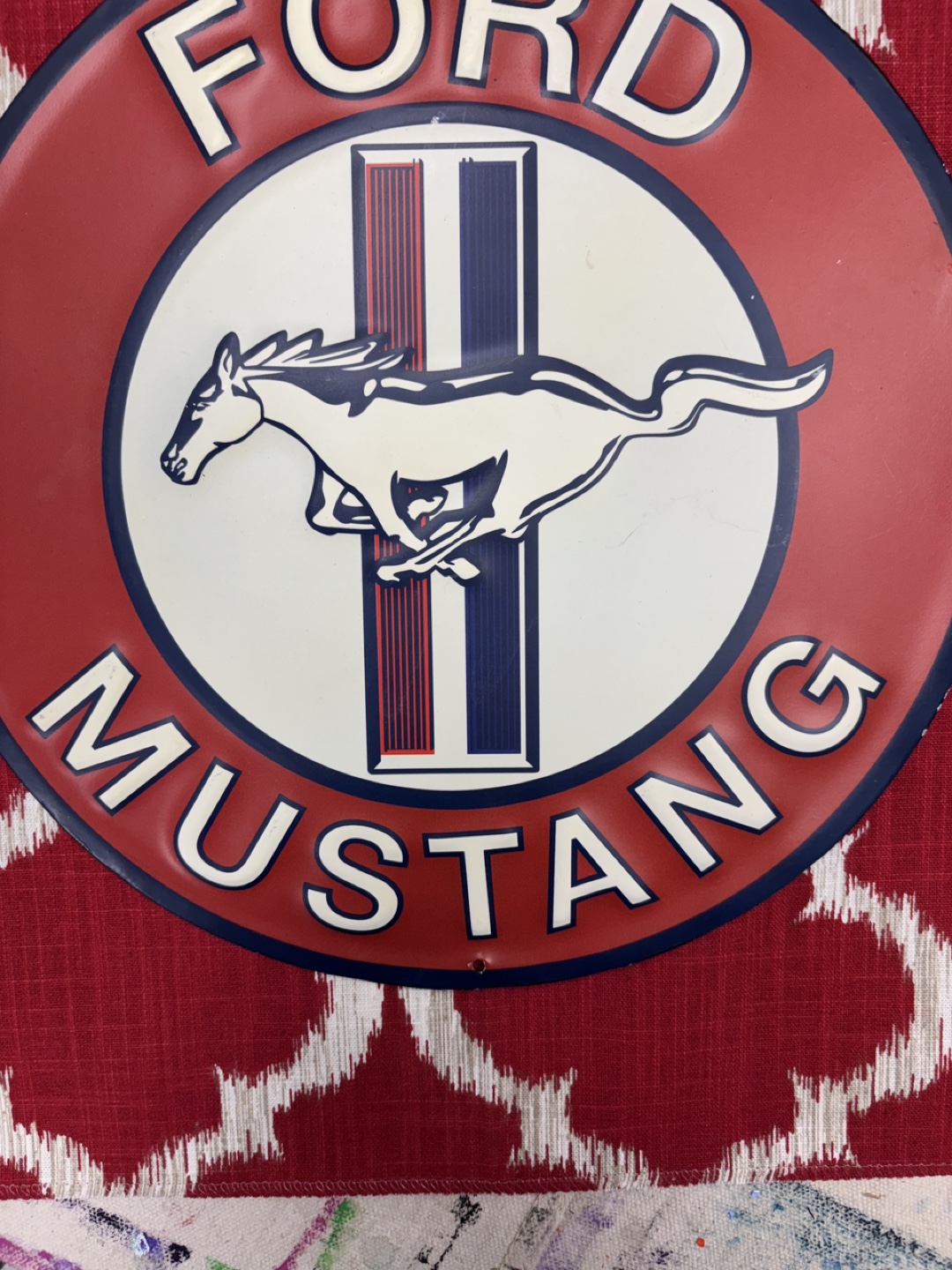 Ford Mustang Round Metal Sign - photo 4