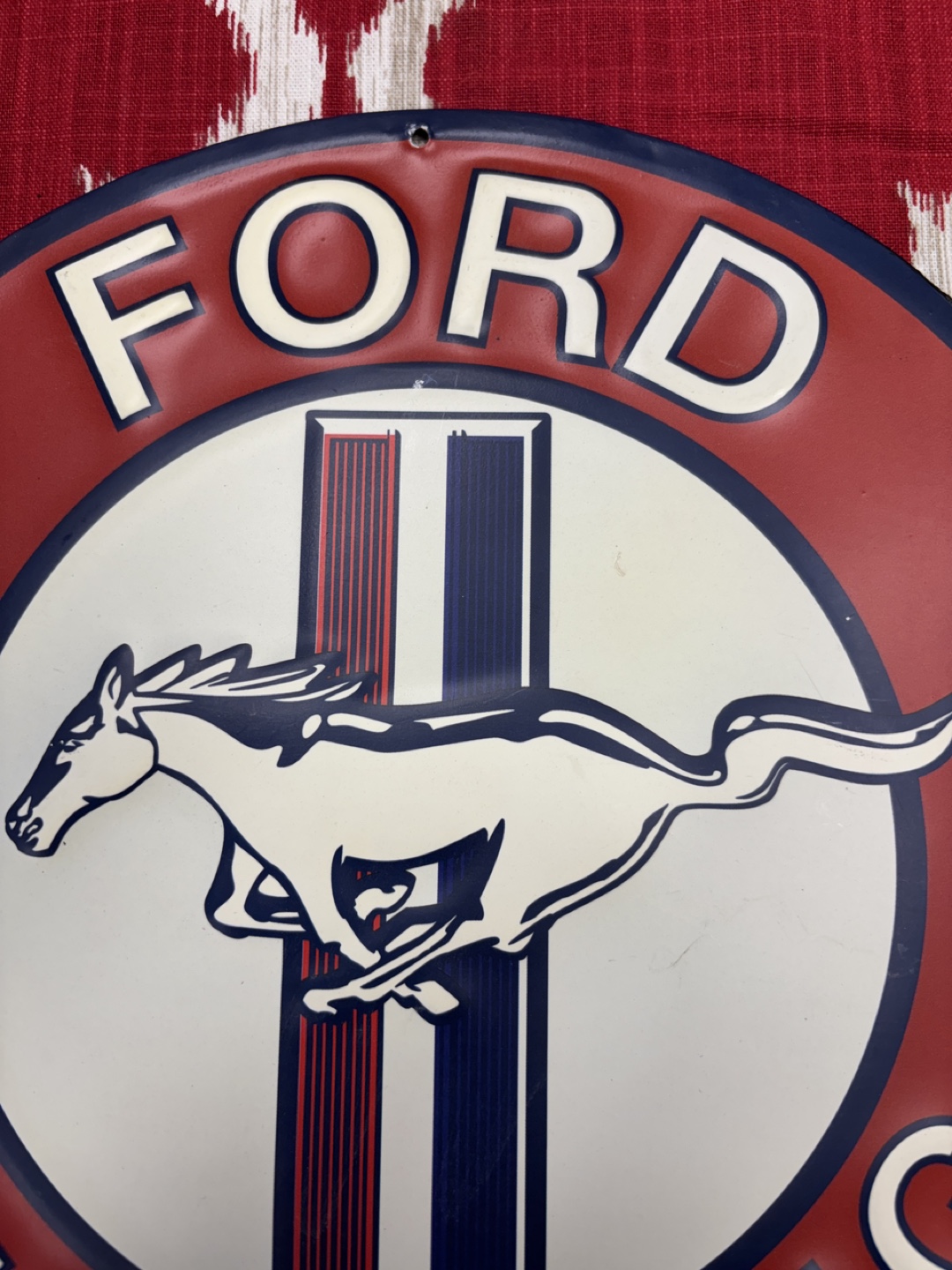 Ford Mustang Round Metal Sign - photo 3