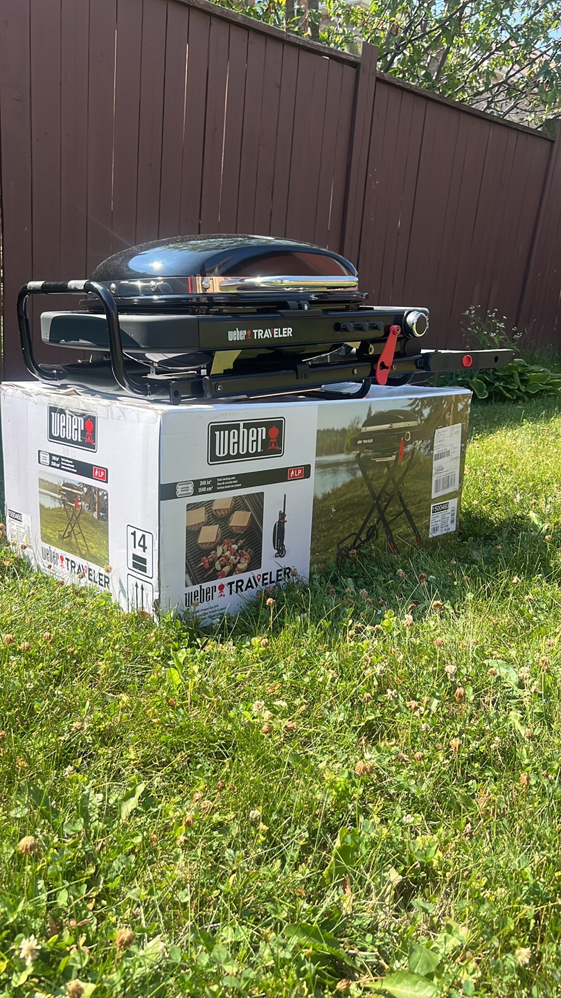 Weber Traveler Portable Gas Grill - New in Box! - photo 3