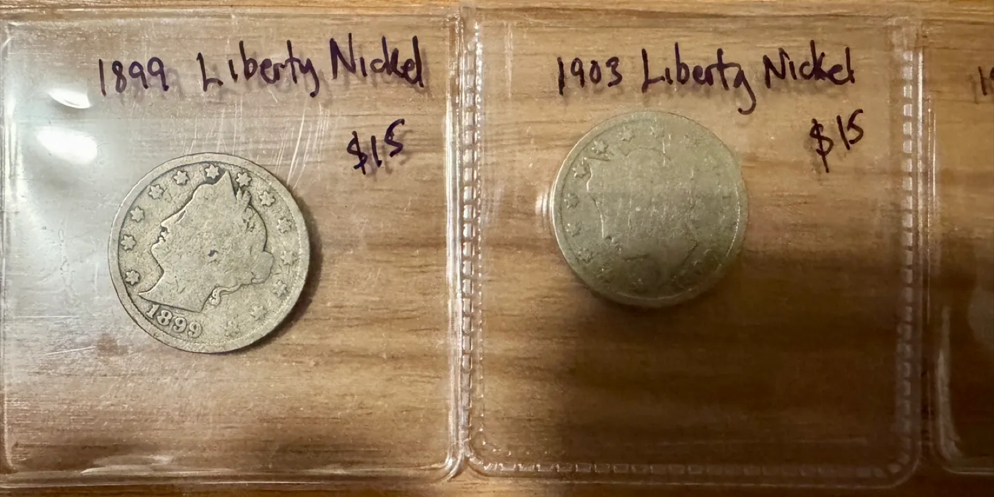 Vintage USA Buffalo & Liberty Nickels - Collectible Coins image indicator(2)