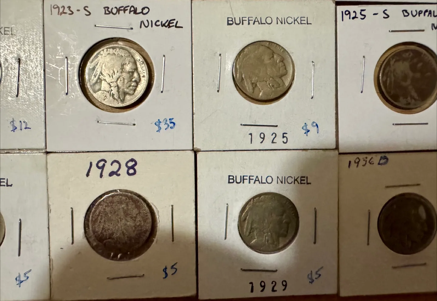 Vintage USA Buffalo & Liberty Nickels - Collectible Coins image indicator(8)