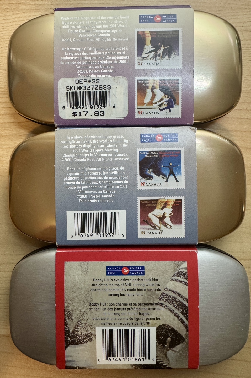 NHL & Figure Skating 2001 Stamp & Medallion Sets - photo 2