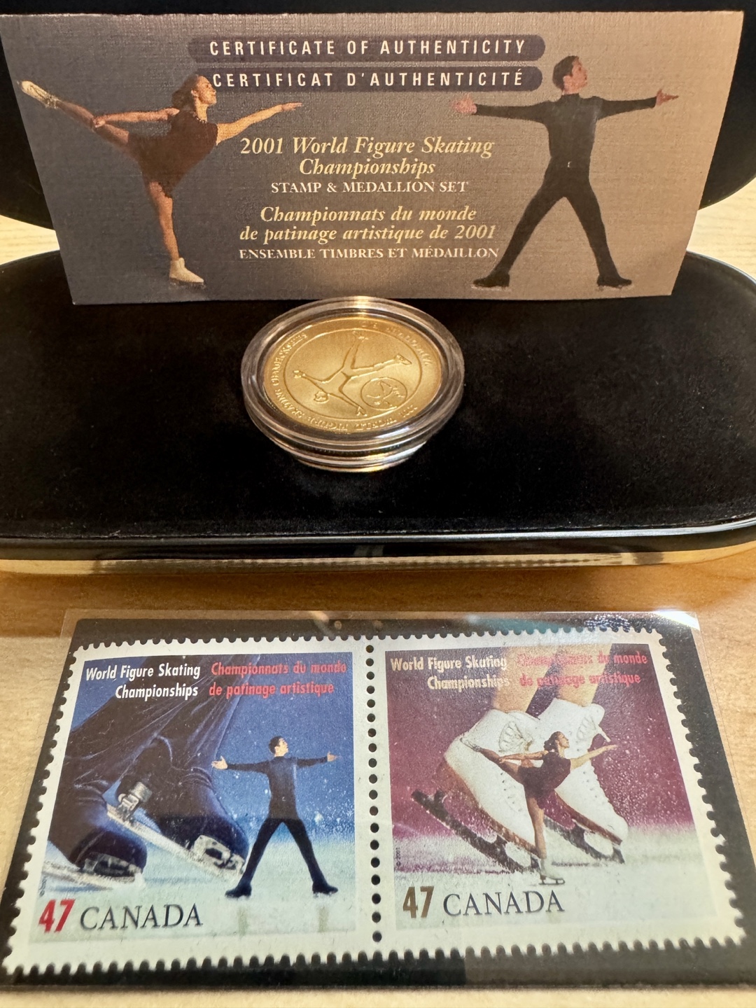 NHL & Figure Skating 2001 Stamp & Medallion Sets - photo 4