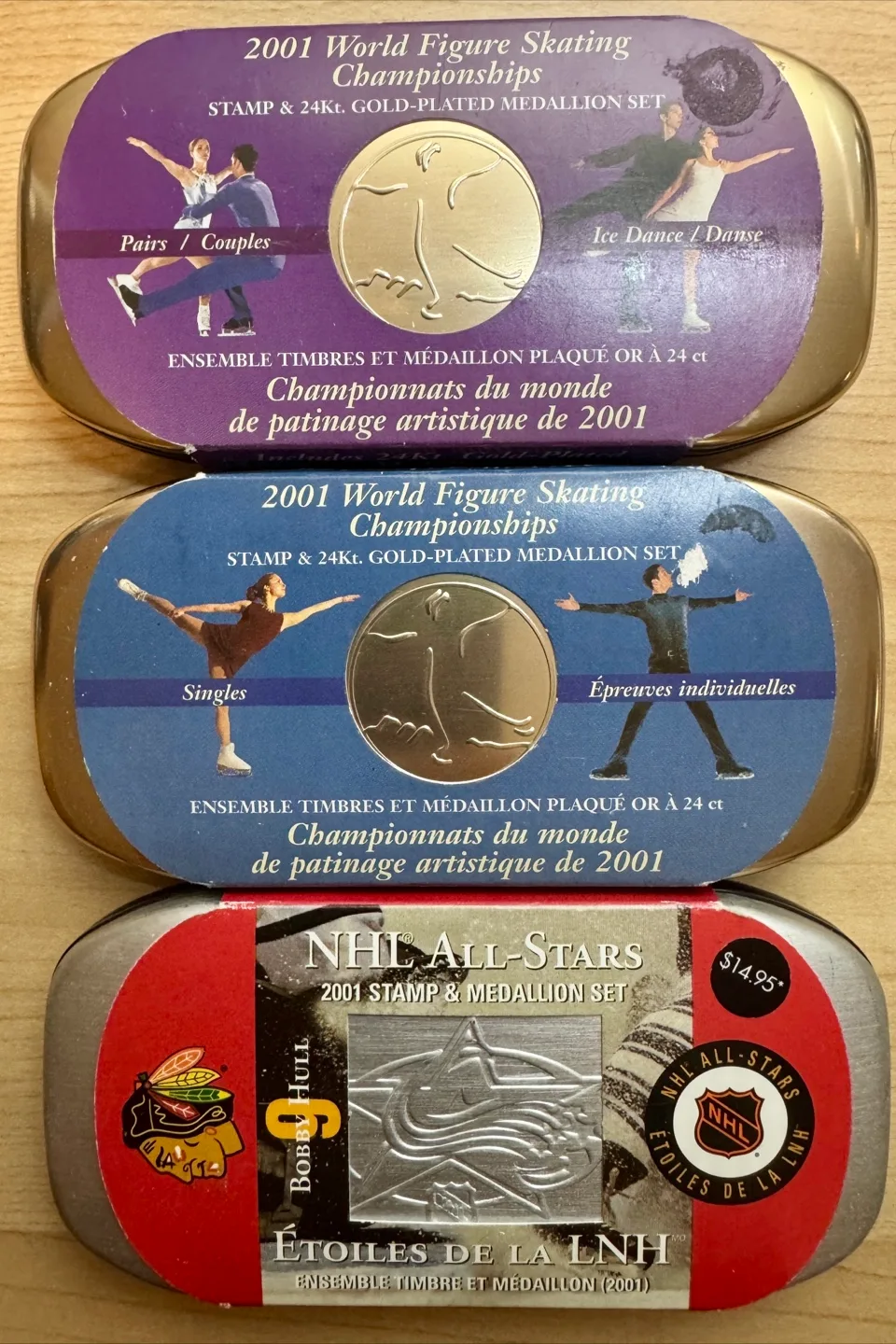 NHL & Figure Skating 2001 Stamp & Medallion Sets thumbnail