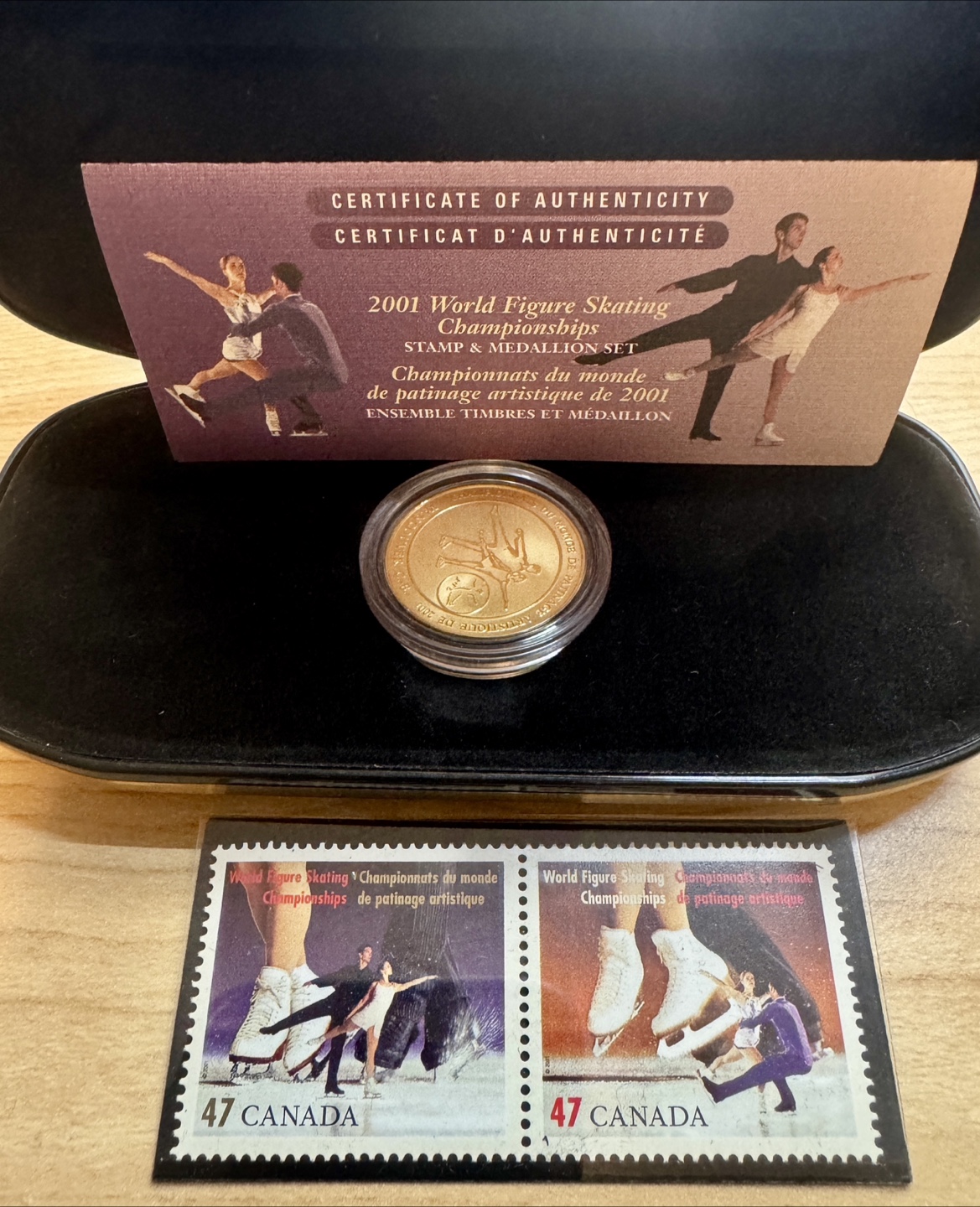 NHL & Figure Skating 2001 Stamp & Medallion Sets - photo 3