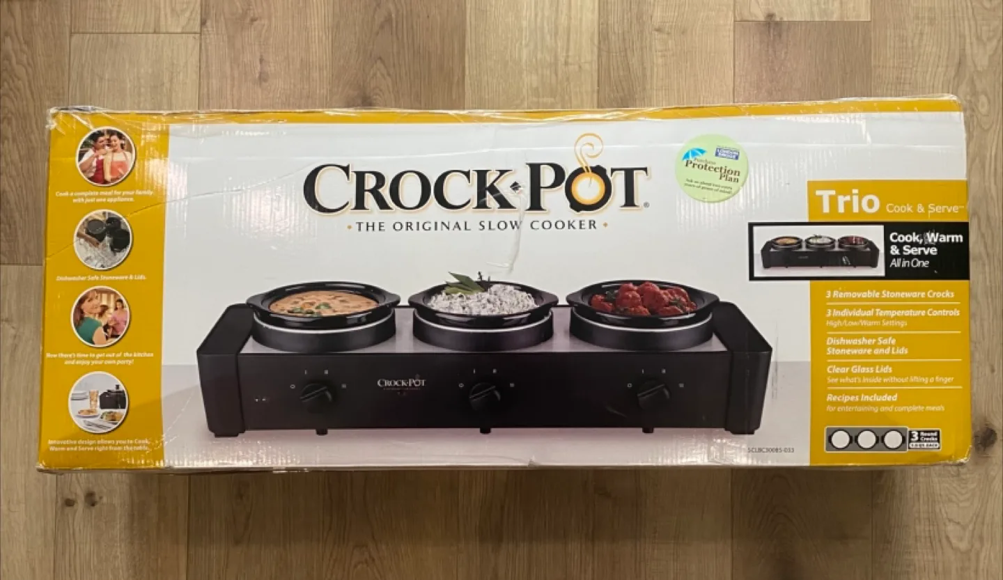 Crock-Pot Trio Cook & Serve Slow Cooker & Food Warmer thumbnail