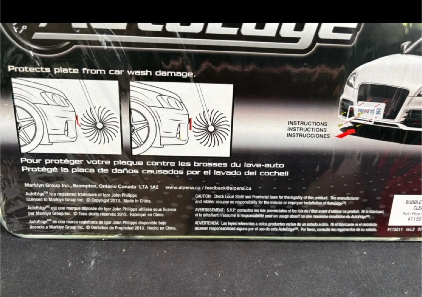 AutoEdge License Plate Protector - New in Package! image indicator(4)