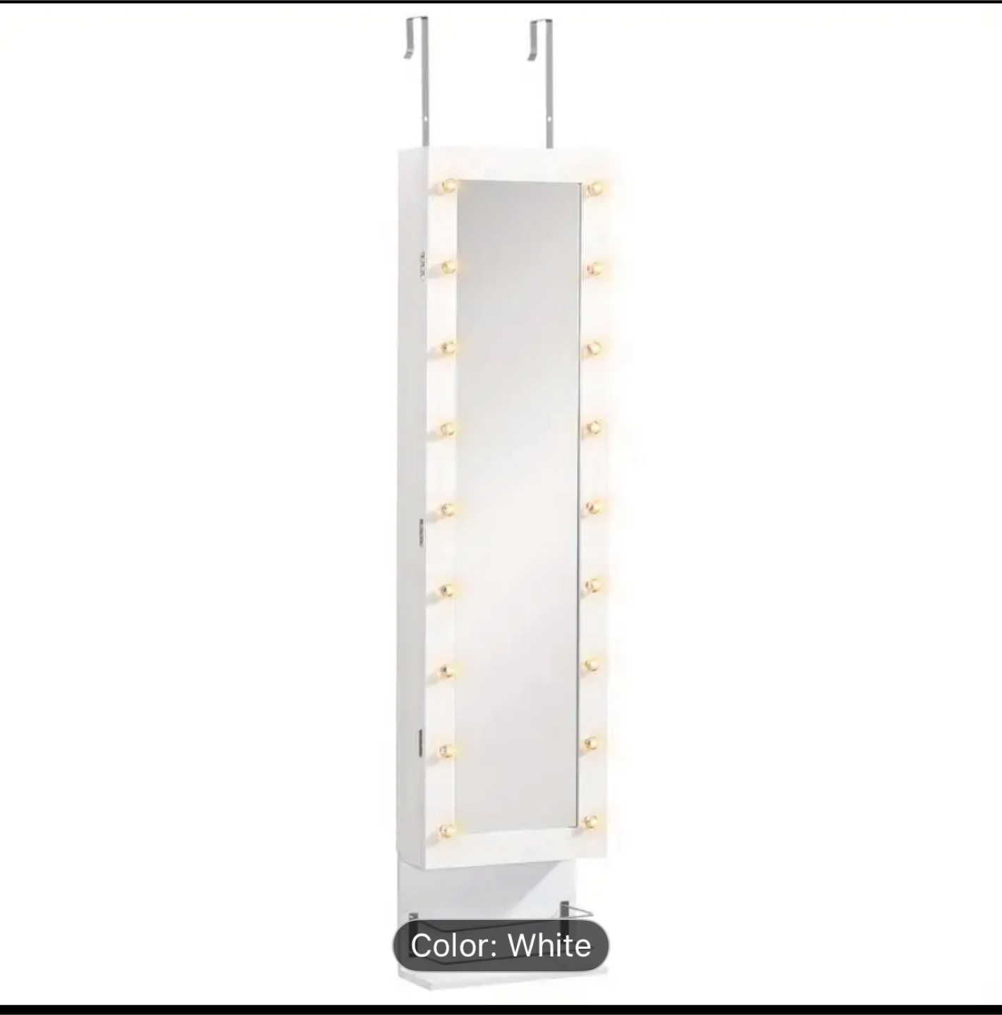 White Over-the-Door/Wall Mounted Jewelry Armoire - photo 4