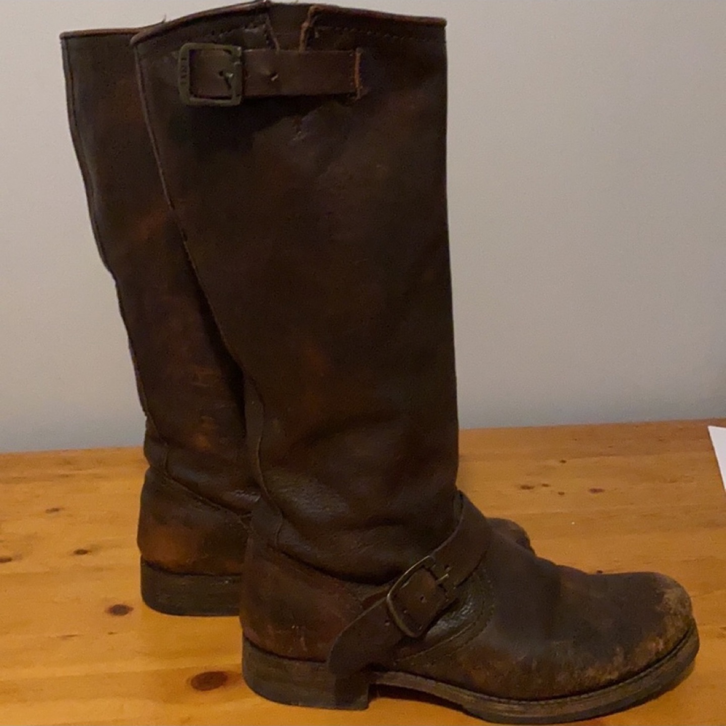 Frye Veronica Slouch Leather Boots in Cognac size 8.5 OBO - photo 5