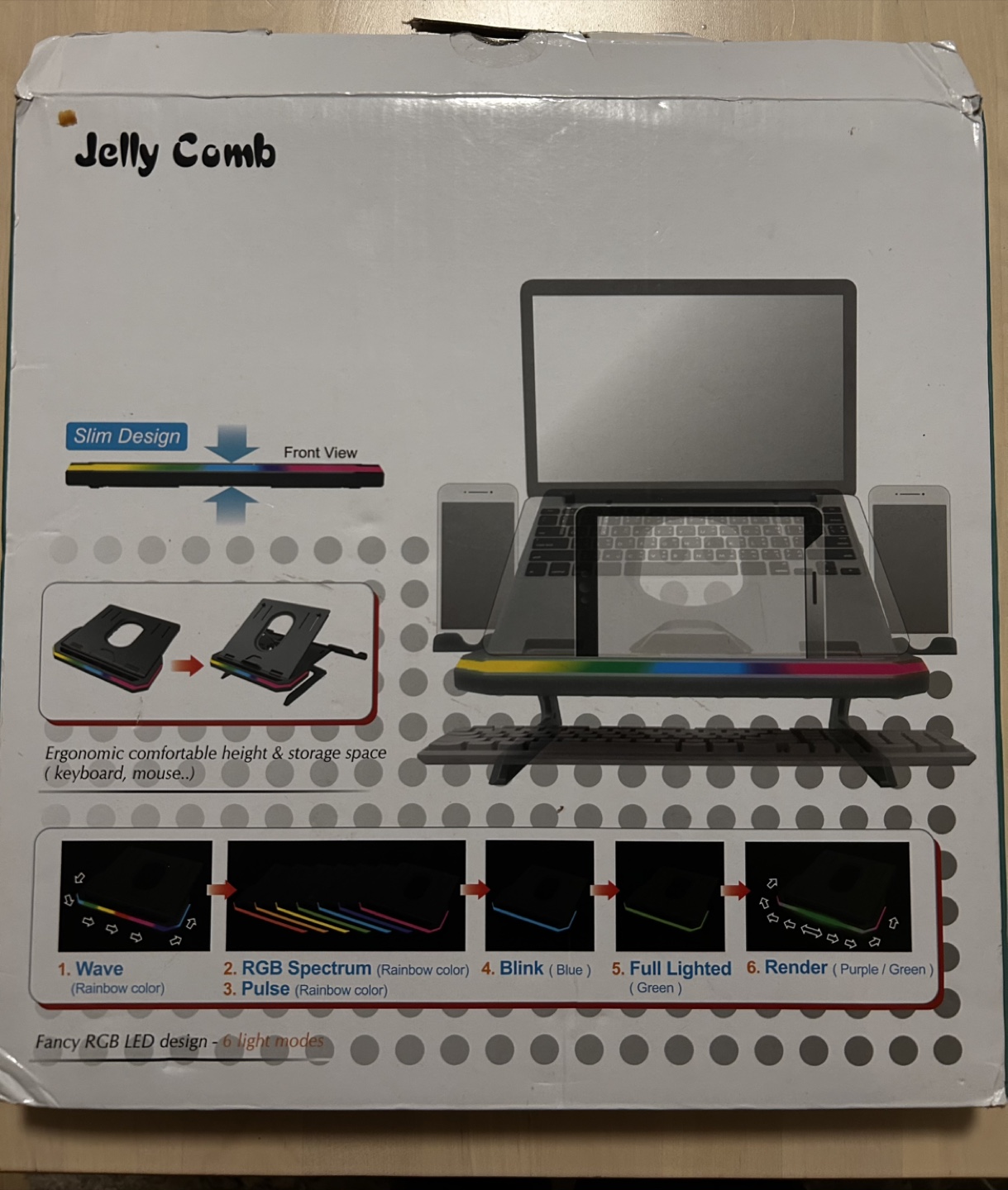 Jelly Comb RGB Gaming Laptop Stand - photo 5