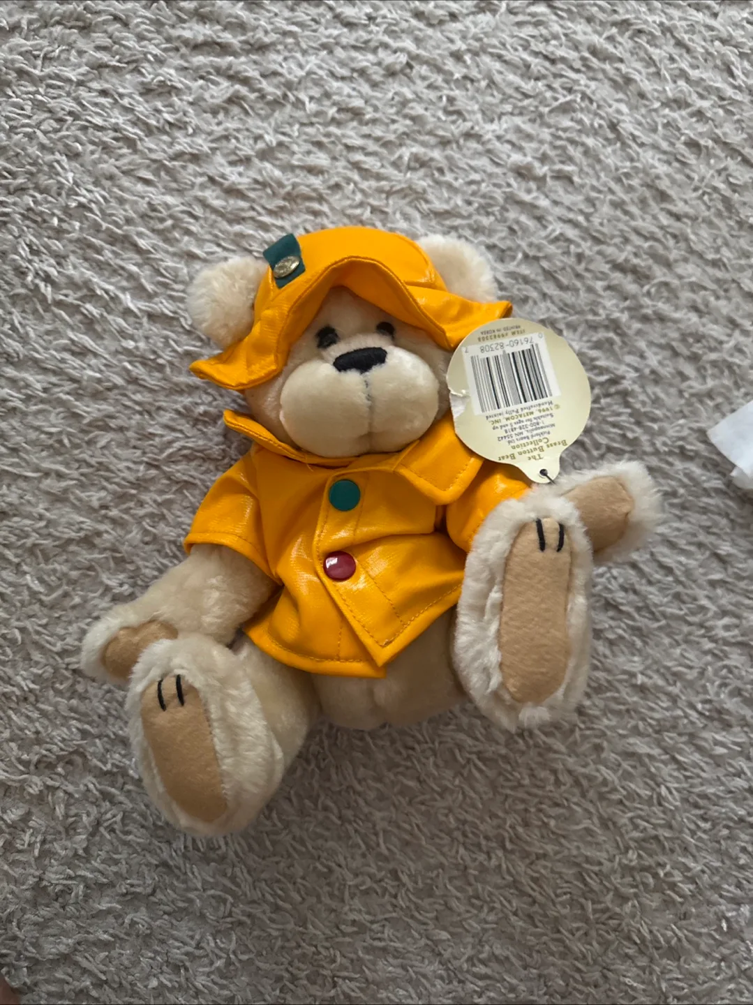 Vintage Brass Button Bear Collection Plush thumbnail