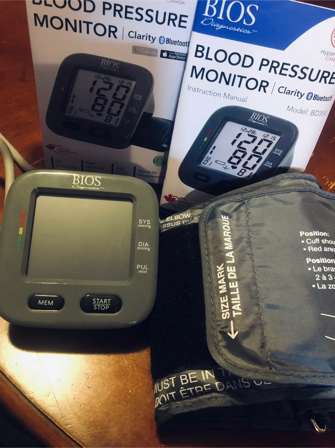 BIOS Diagnostics Blood Pressure Monitor with Bluetooth thumbnail