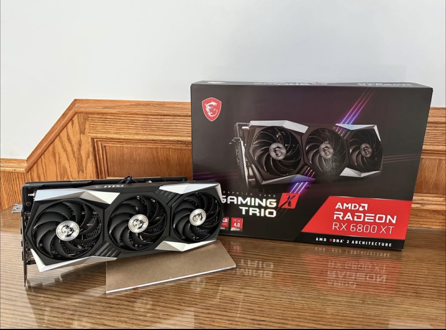 MSI AMD Radeon RX 6800 XT Gaming X Trio 16G Graphics Card