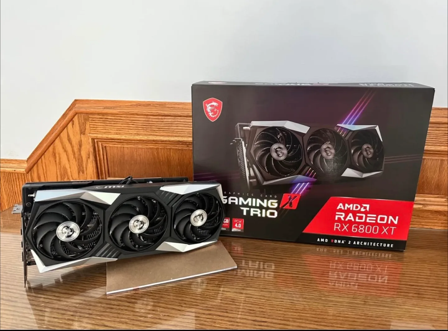 MSI AMD Radeon RX 6800 XT Gaming X Trio 16G Graphics Card thumbnail
