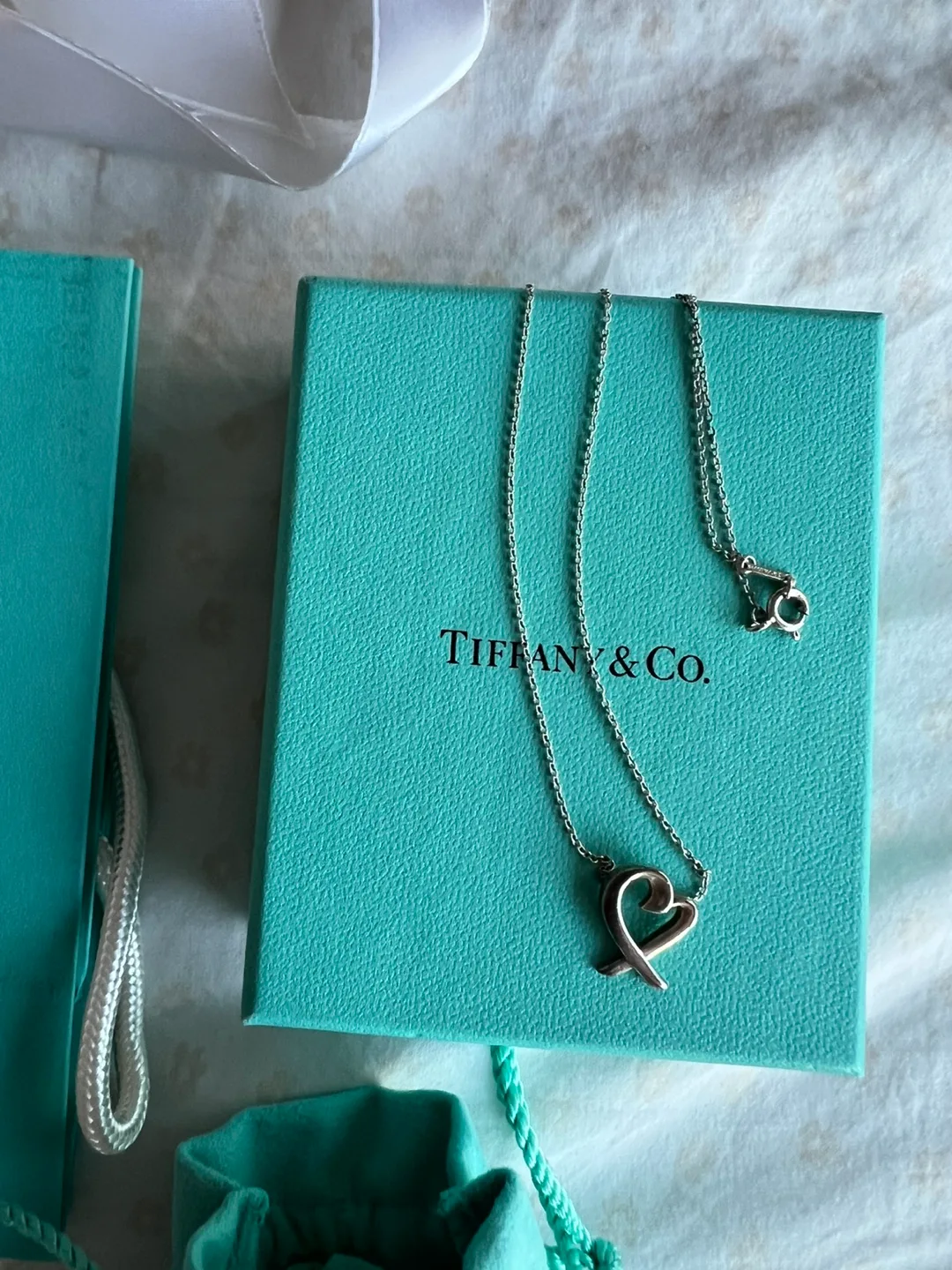 Tiffany & Co. Silver Loving Heart Pendant thumbnail