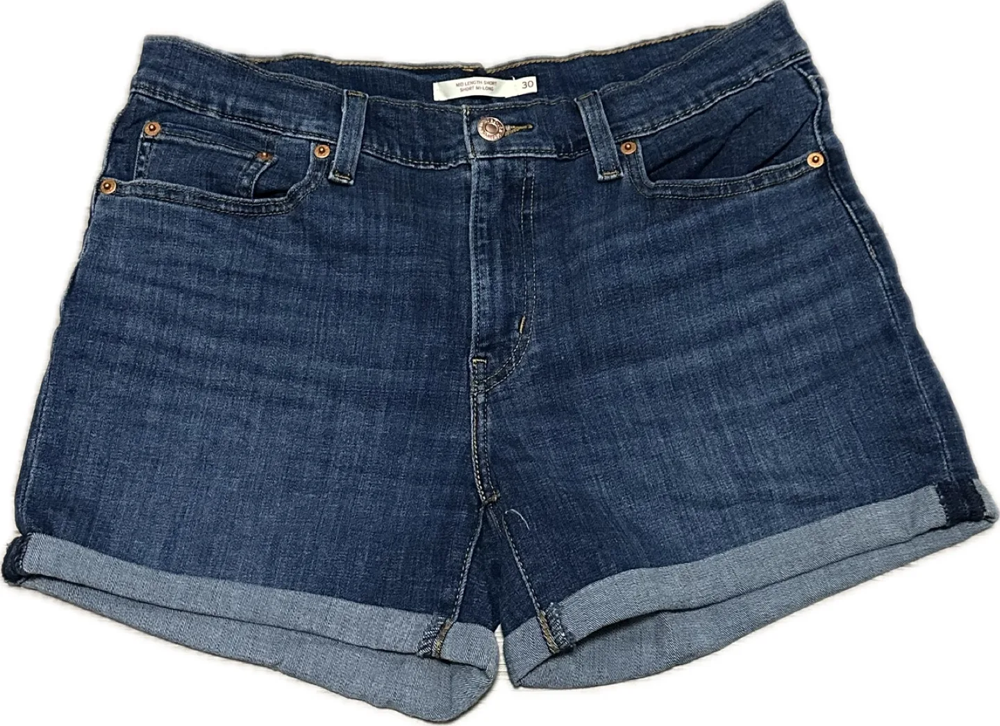 Levi’s Mid Length Shorts | Medium Dark Wash thumbnail