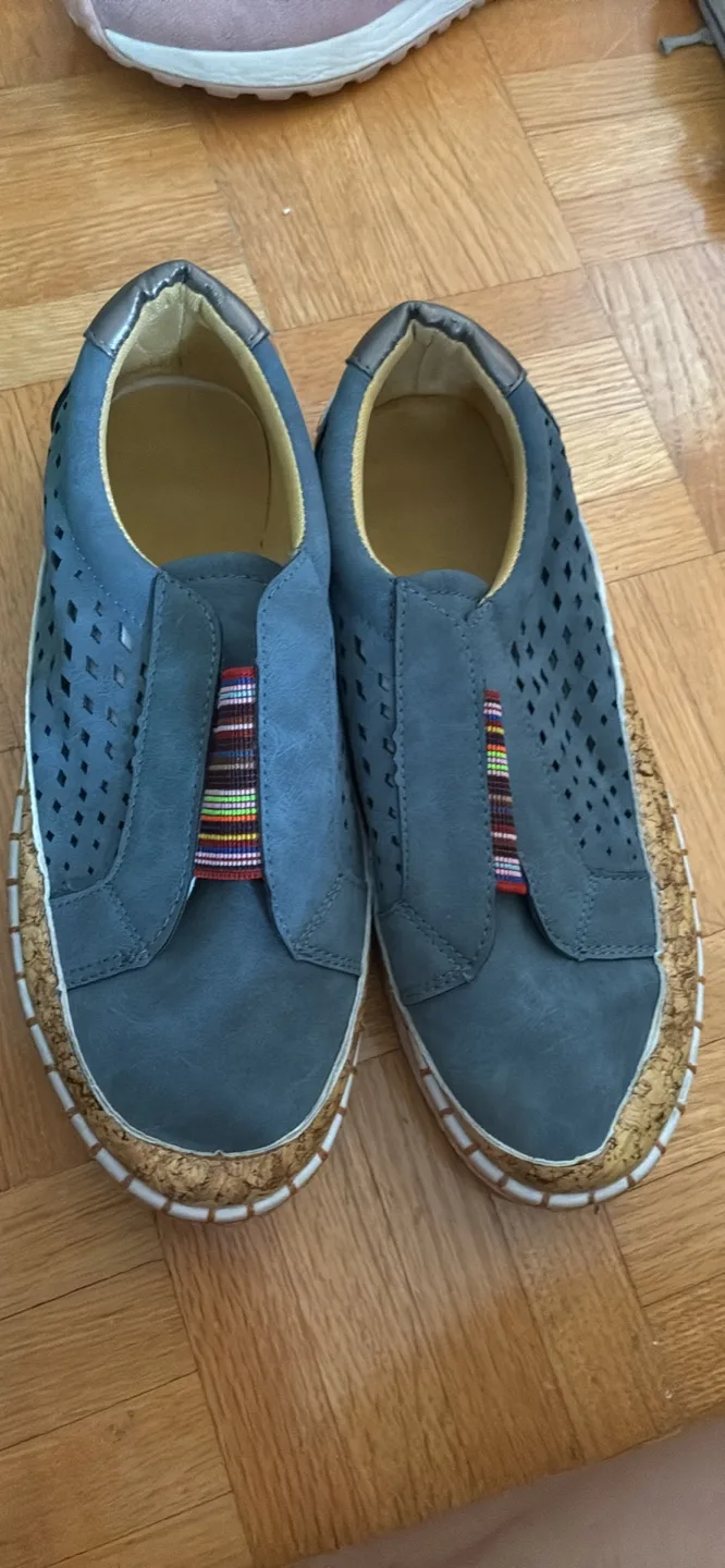 Blue Slip-On Sneakers, Size 8 thumbnail
