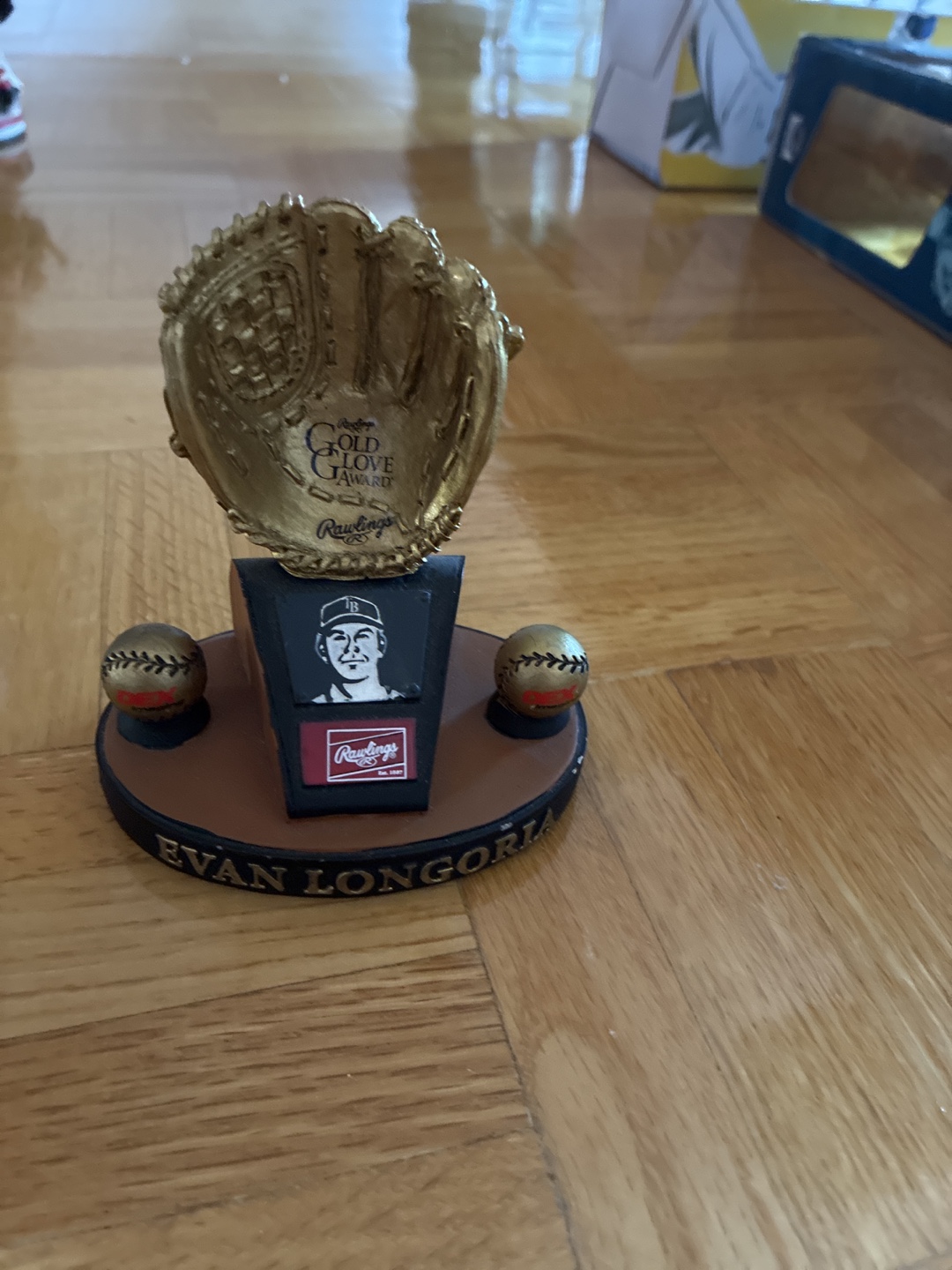 Rawlings Gold Glove Award Evan Longoria Figurine
