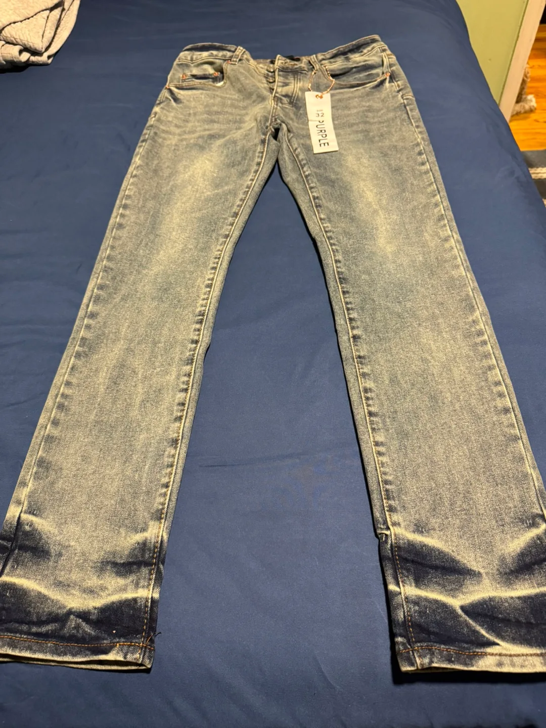 Men purple jeans thumbnail