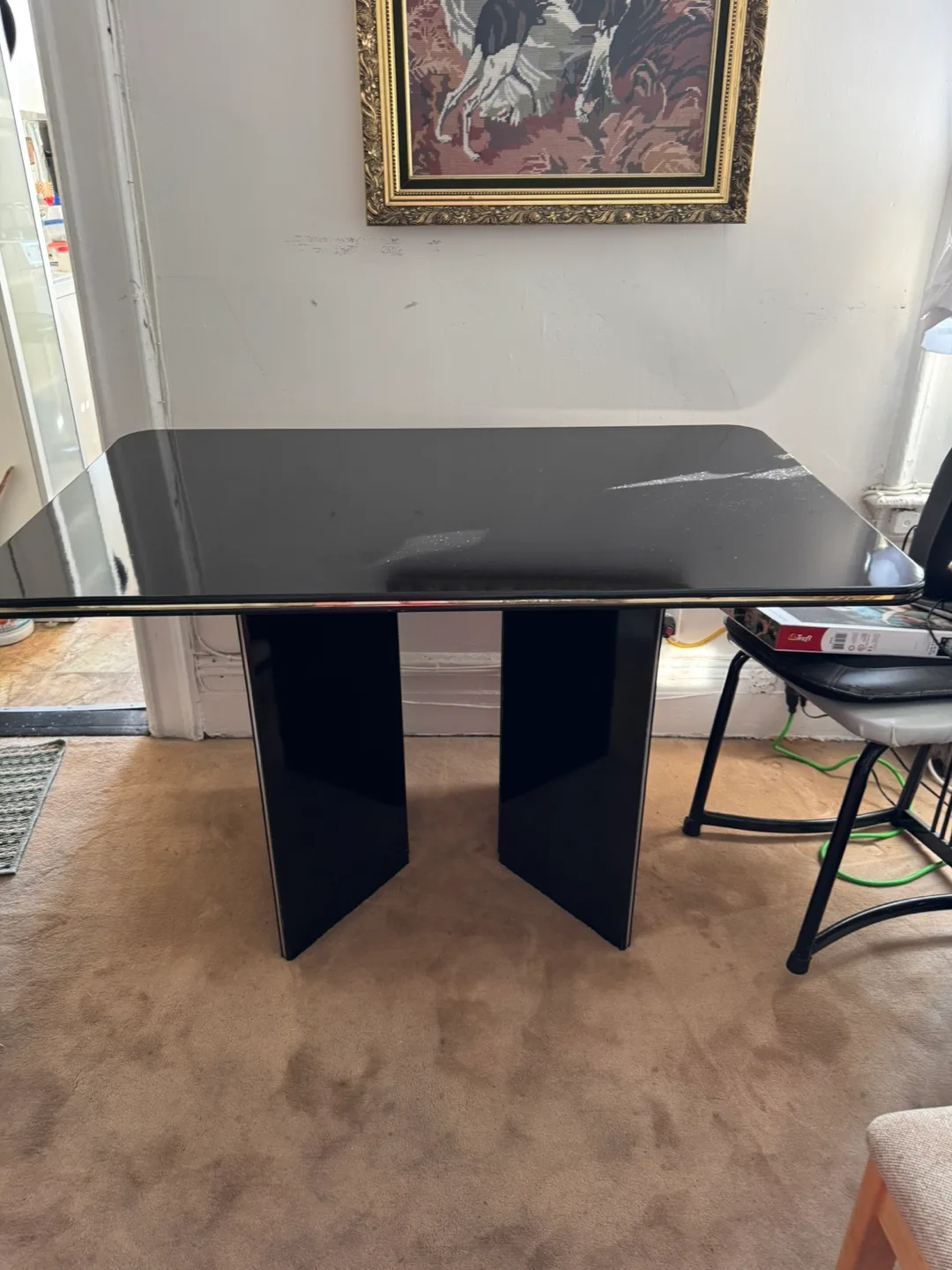 Black Laquer Dining Table-Free pick up ASAP thumbnail