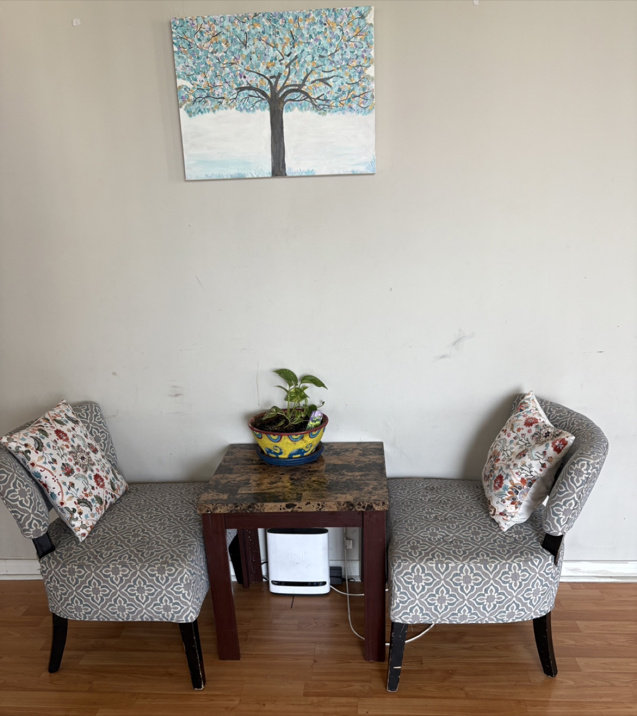Loveseat Chairs & Table Set