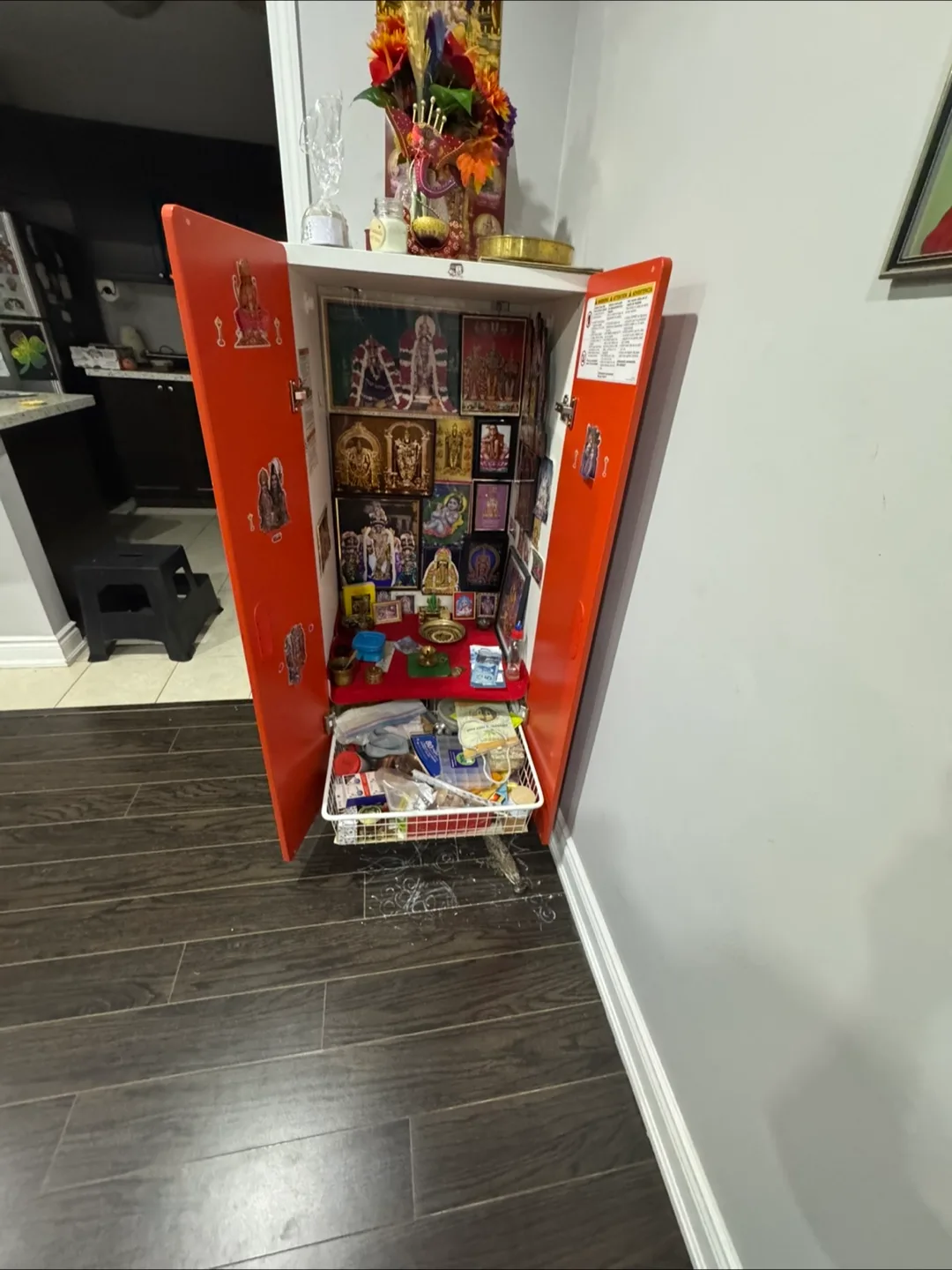 Orange & White Cabinet IKEA STUVA thumbnail
