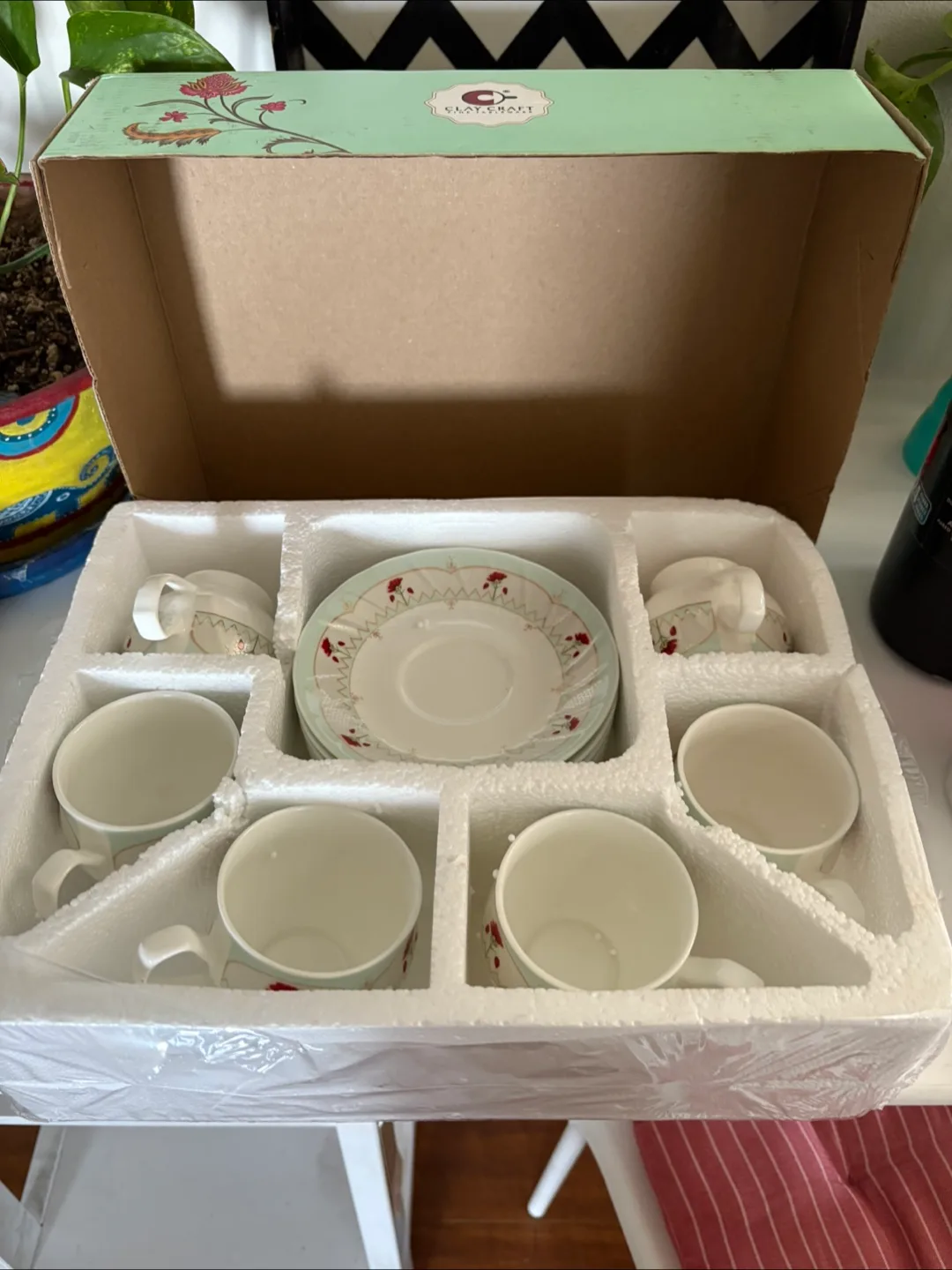 Clay Craft Premium Gift Set - Cup & Saucer (12 pcs) thumbnail