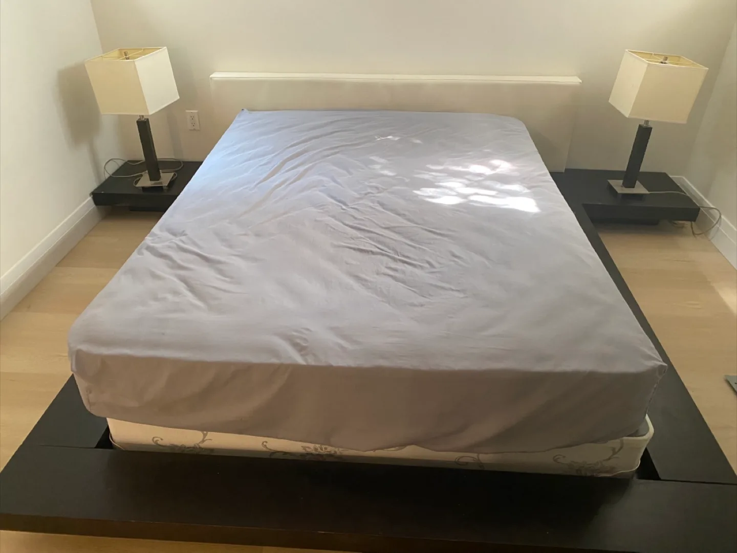 Queen Size Bed Frame & Mattress thumbnail