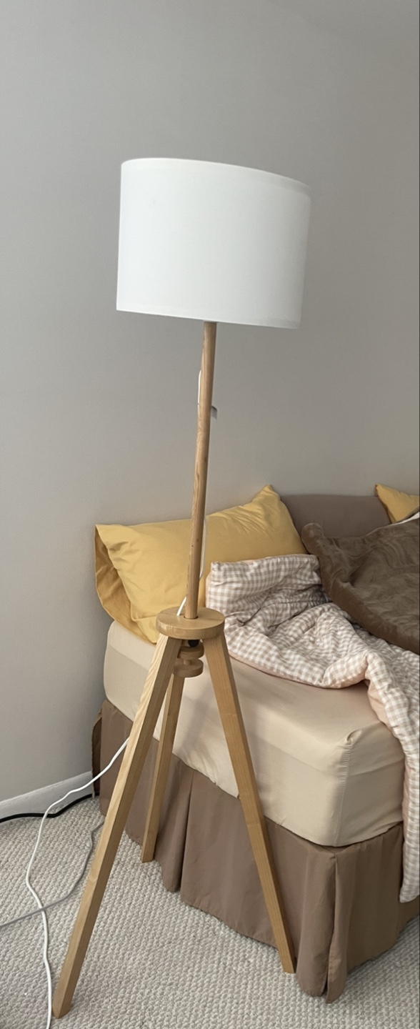 IKEA LAUTERs Tripod Floor Lamp, ash/white - photo 2