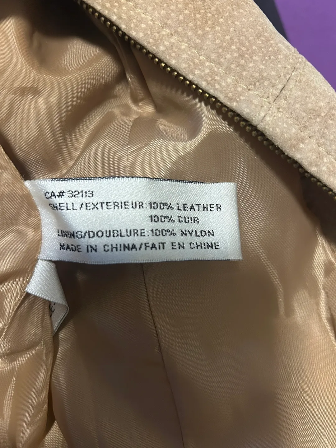 Vintage Tan Leather Jacket 🇨🇦 image indicator(4)