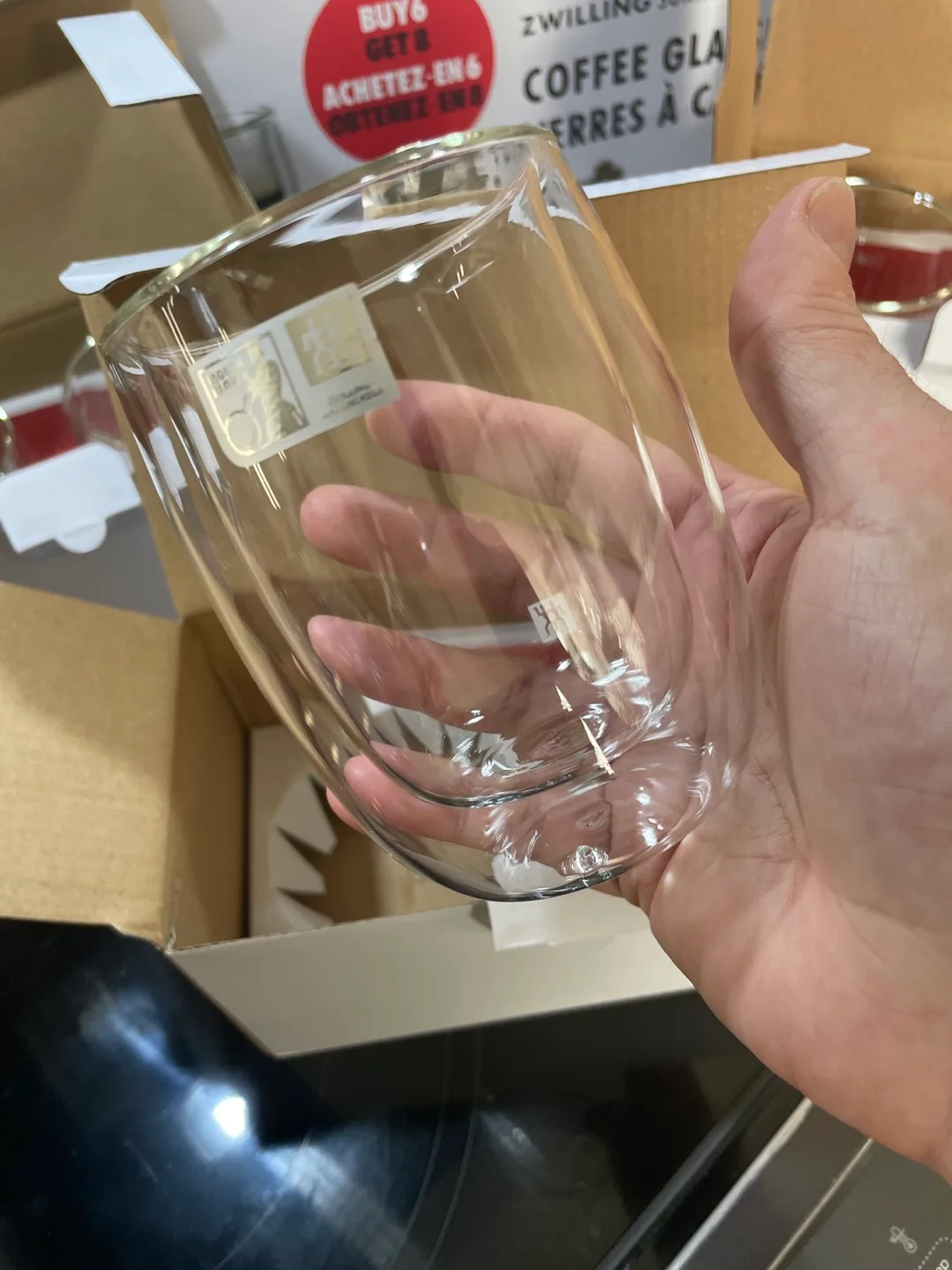 6 New Zwilling Sorrento Double Wall Coffee Glasses (Set of 6) image indicator(2)