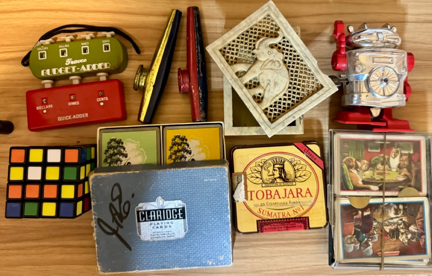 Vintage Travco Budget-Adder & Quick-Adder, playing cards etc thumbnail