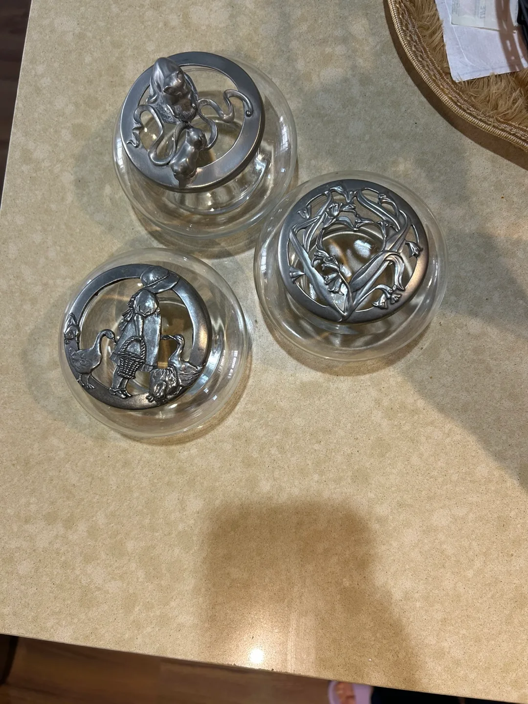 Decorative pewter potpourri Jars thumbnail