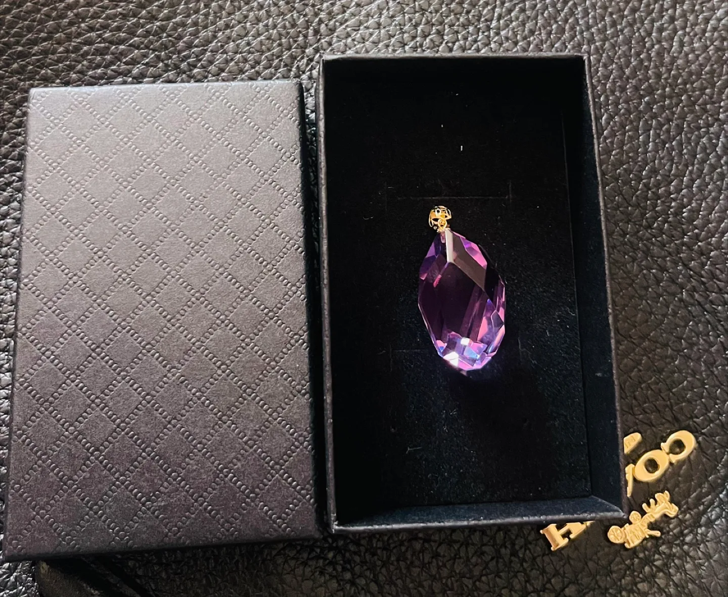 18k Gold & Amethyst Pendant thumbnail
