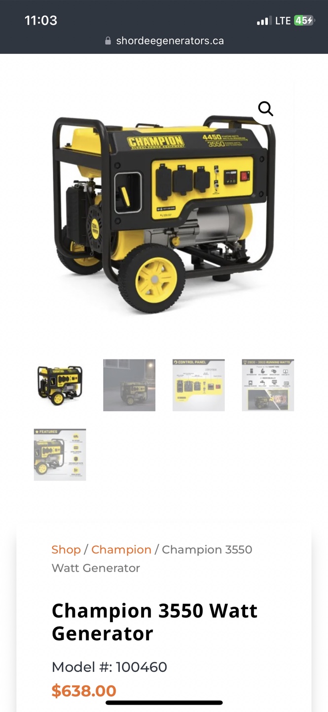 3550 watt generator - photo 2