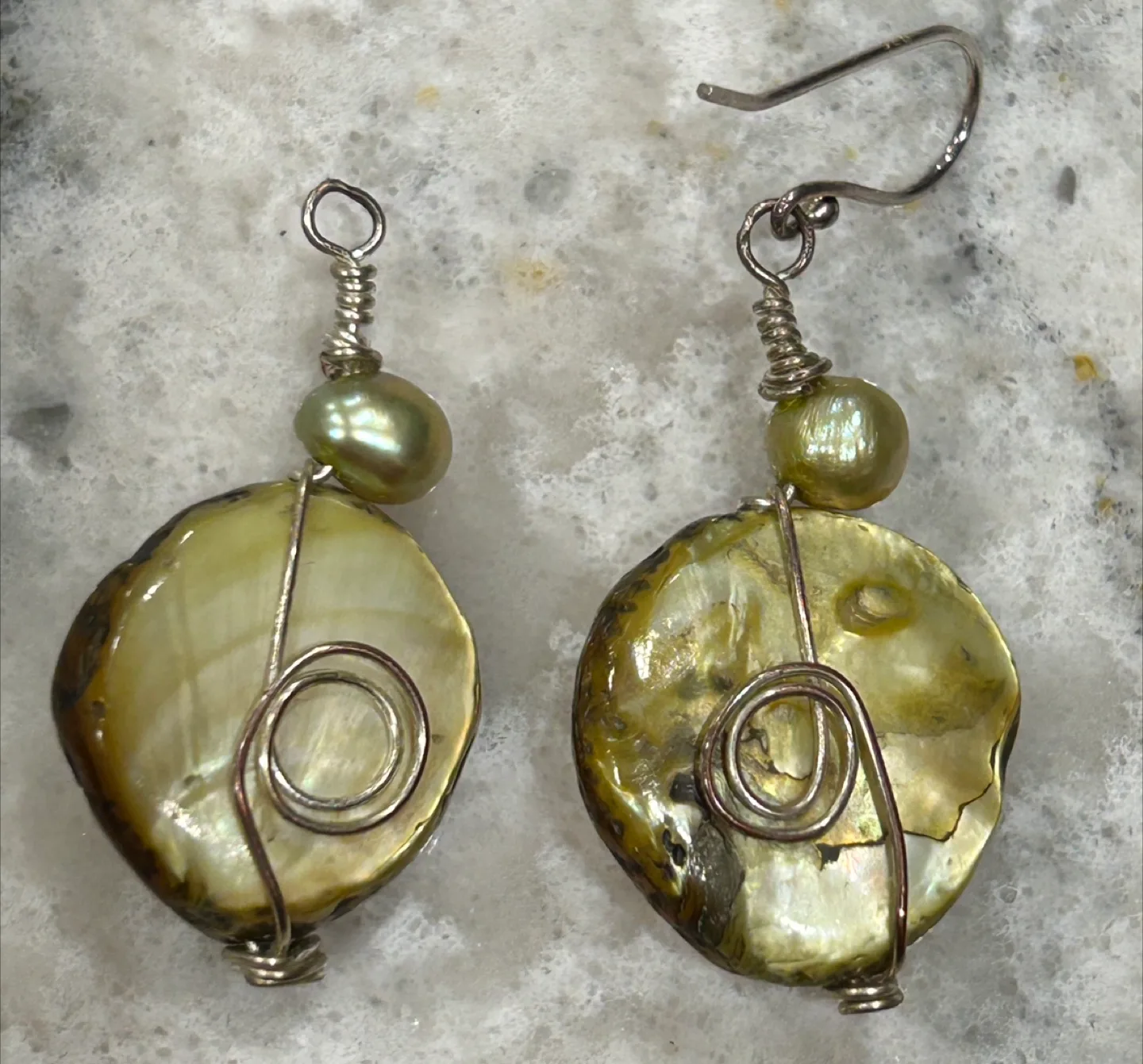 Agate Stone Like Necklace Pendant/Earrings thumbnail