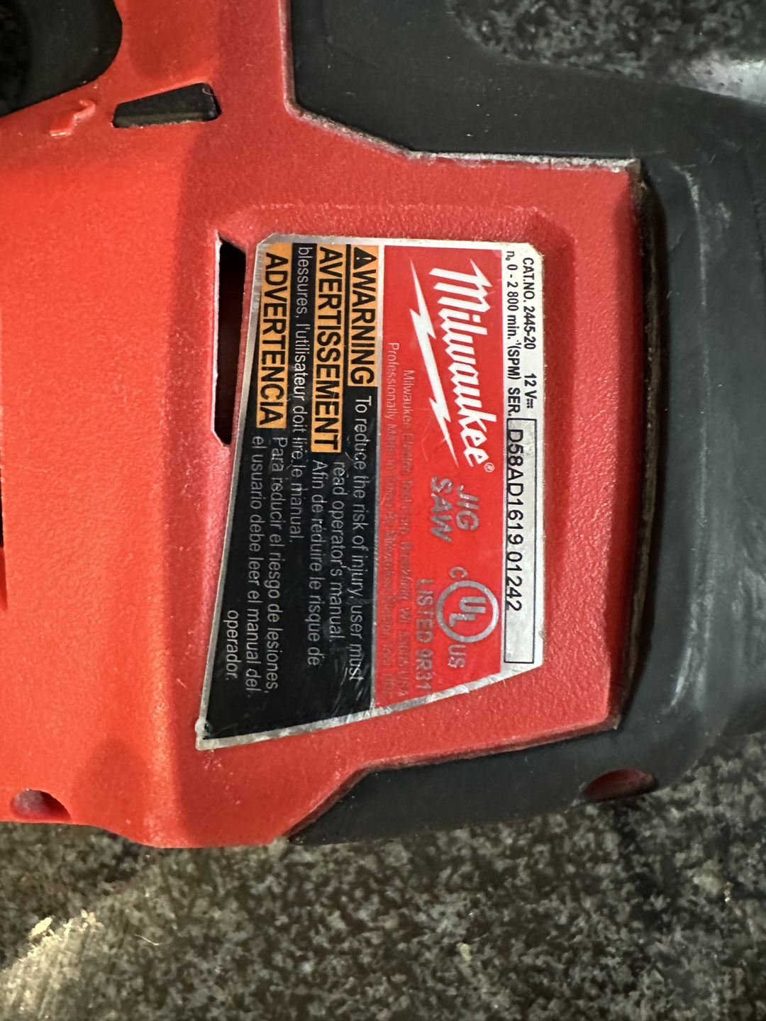 Milwaukee M12 Cordless Jigsaw (Tool only) - photo 2